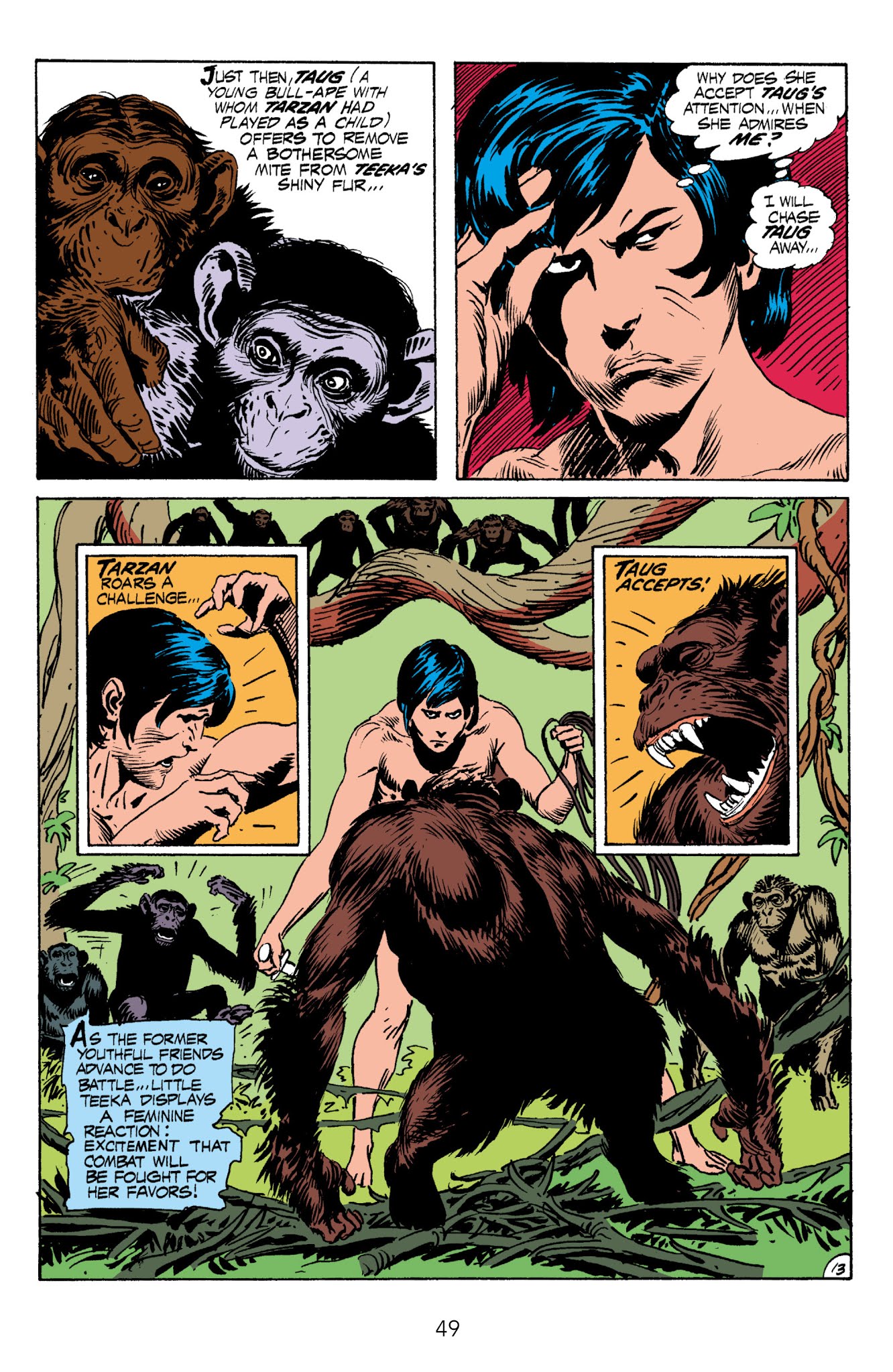 Read online Edgar Rice Burroughs' Tarzan The Joe Kubert Years comic -  Issue # TPB 1 (Part 1) - 50