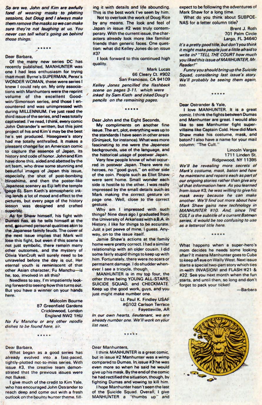 Read online Manhunter (1988) comic -  Issue #7 - 25