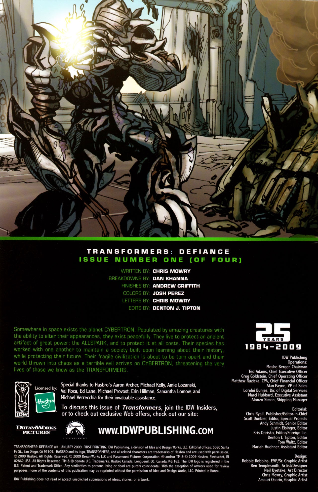 Read online Transformers: Defiance comic -  Issue #1 - 3