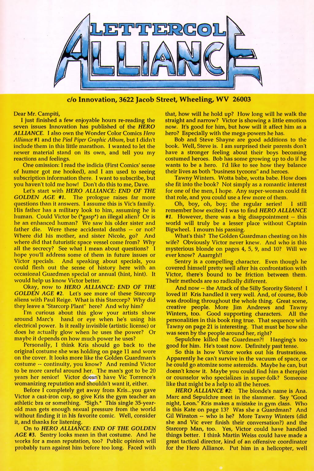 Read online Hero Alliance (1989) comic -  Issue #7 - 19