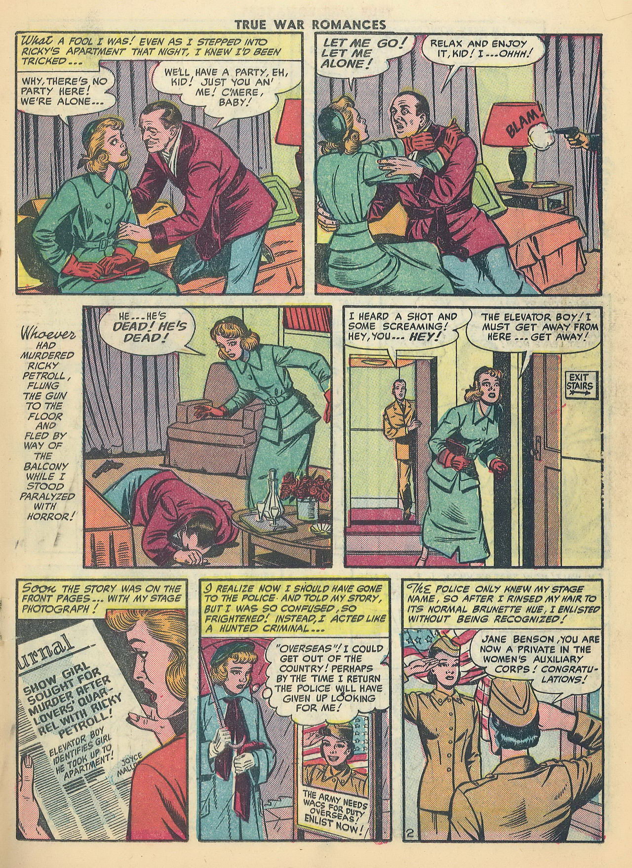 Read online True War Romances comic -  Issue #1 - 19
