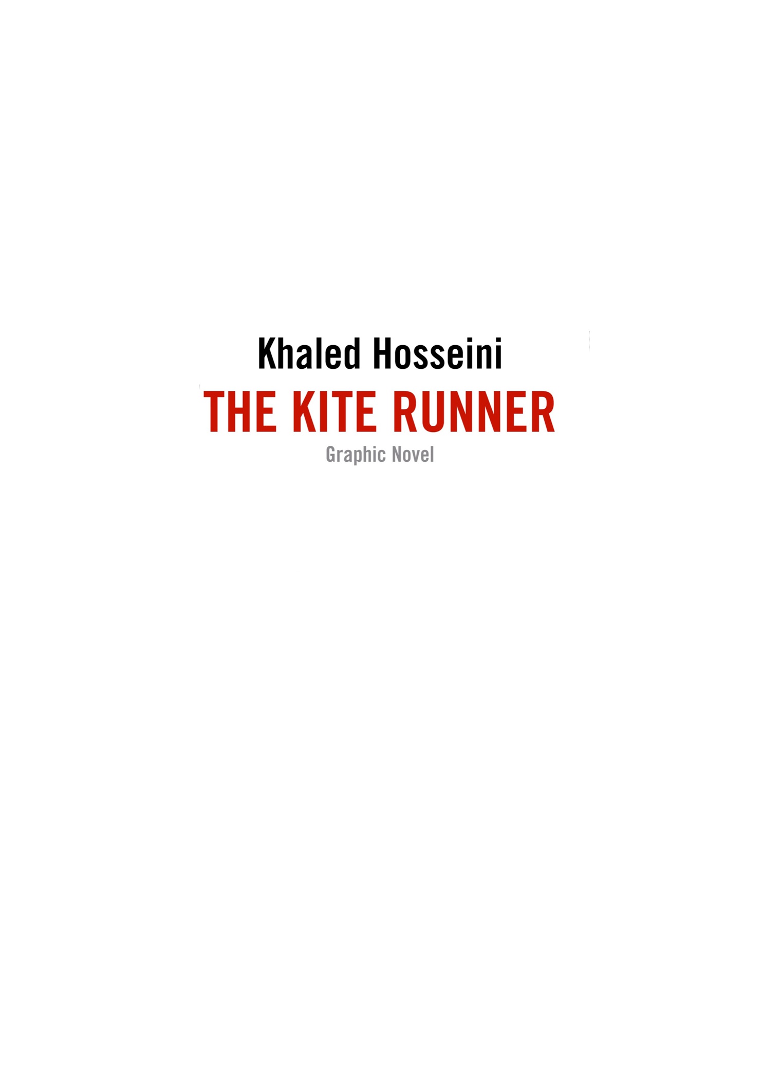 Read online The Kite Runner comic -  Issue # TPB - 3