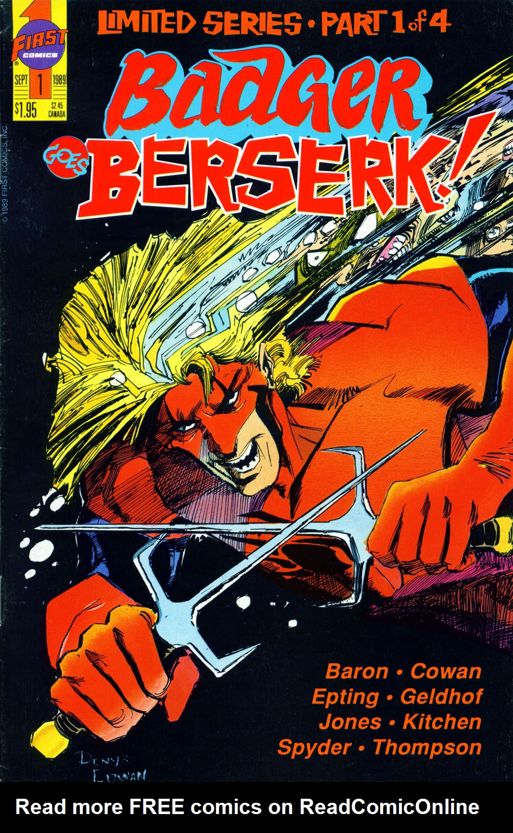 Read online Badger Goes Berserk! comic -  Issue #1 - 1