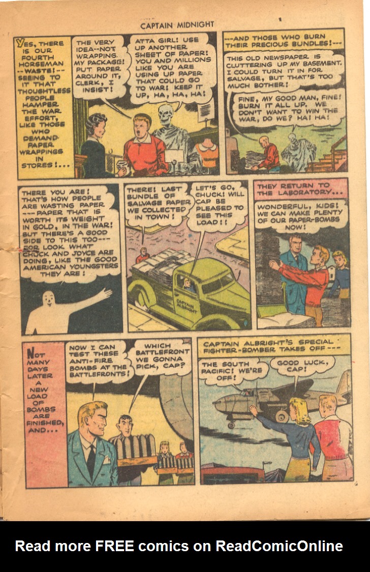 Read online Captain Midnight (1942) comic -  Issue #22 - 9