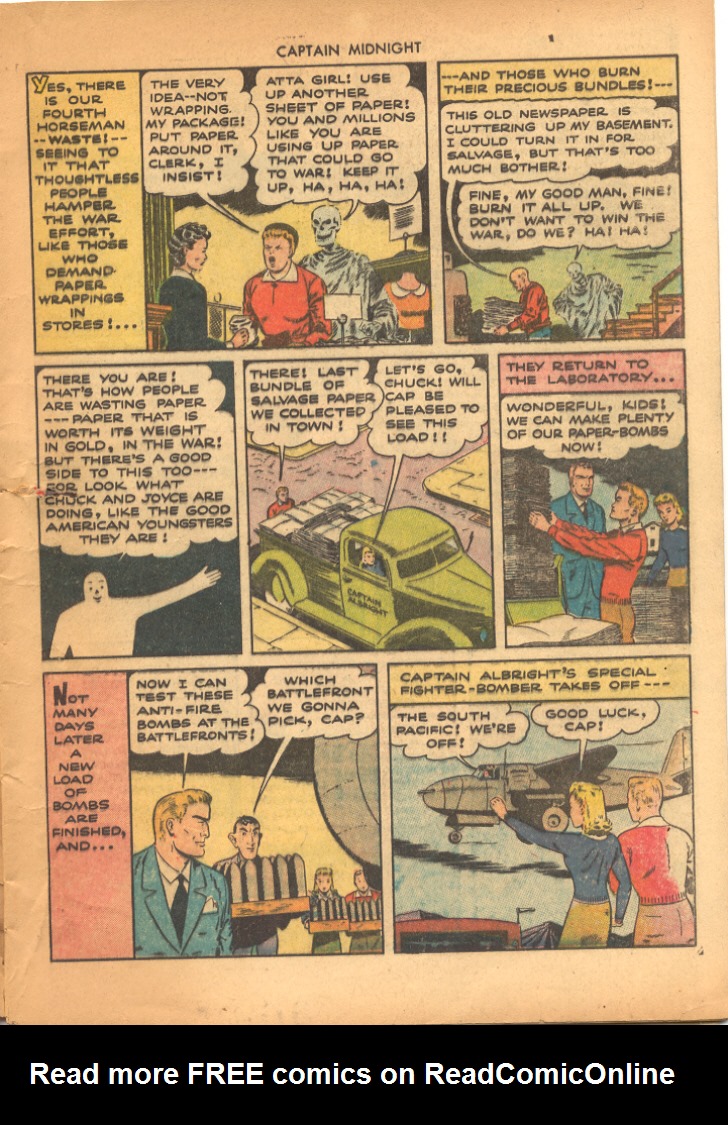 Read online Captain Midnight (1942) comic -  Issue #22 - 9
