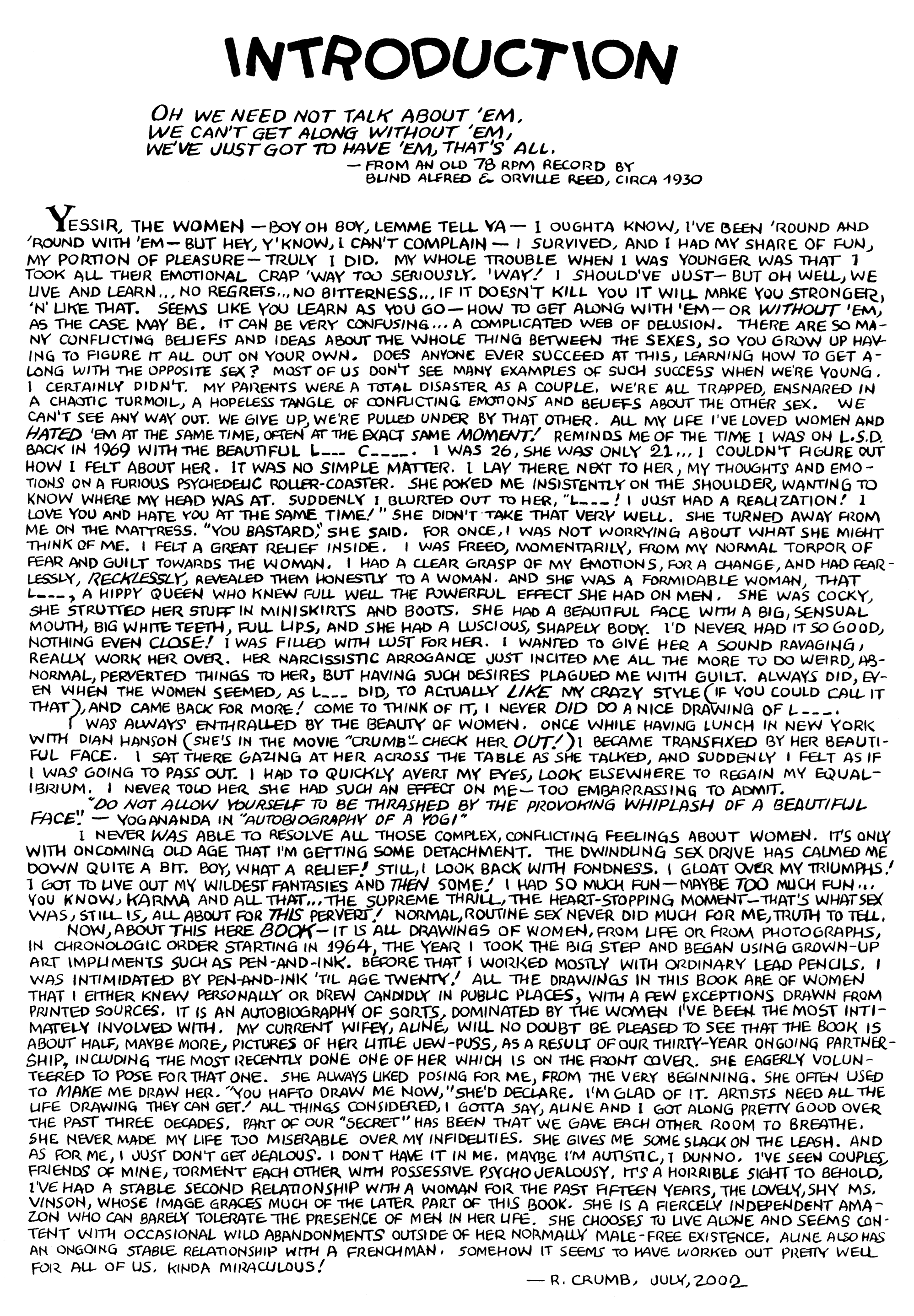 Read online Gotta Have 'em: Portraits of Women by R. Crumb comic -  Issue # TPB (Part 1) - 7