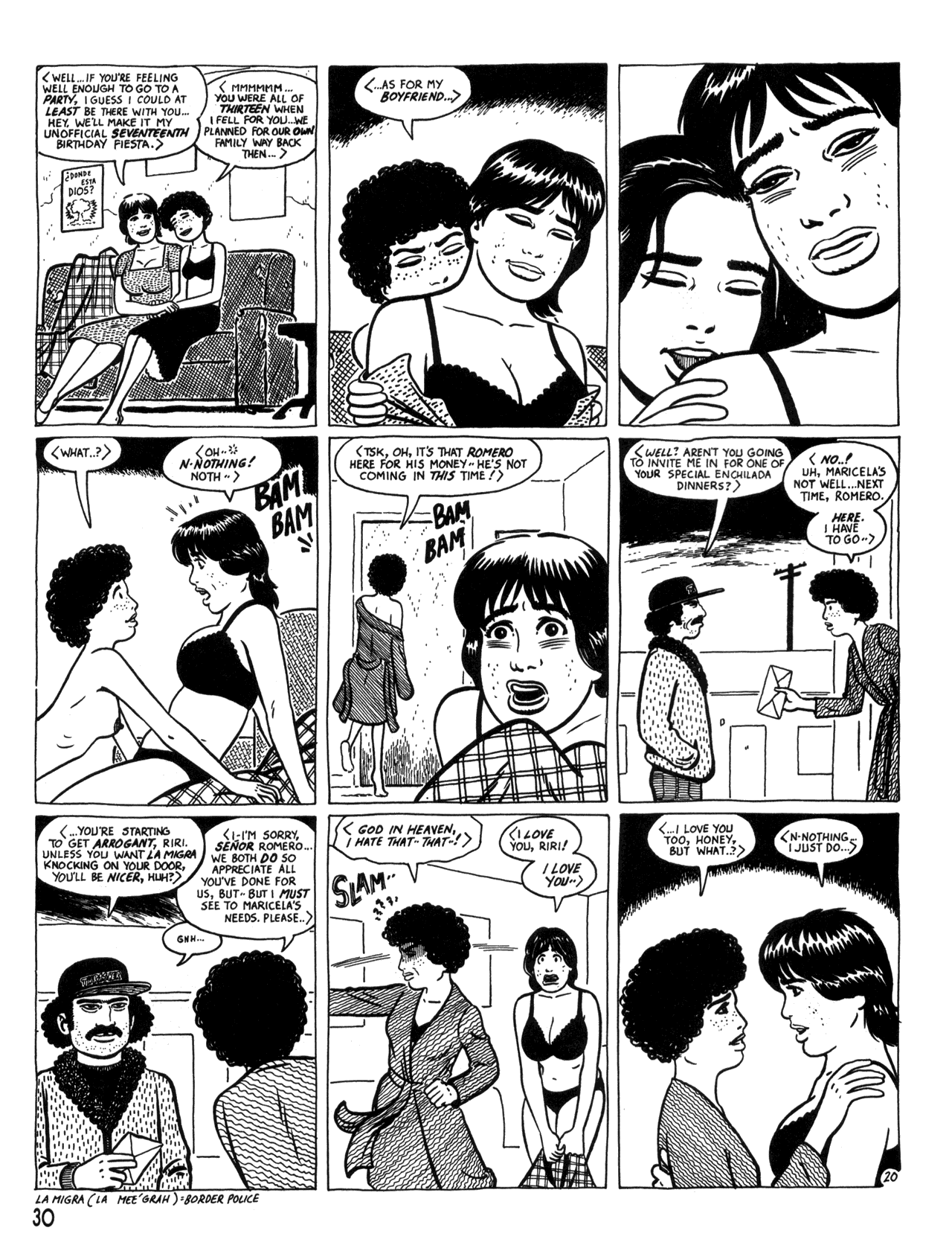 Read online Love and Rockets (1982) comic -  Issue #33 - 32