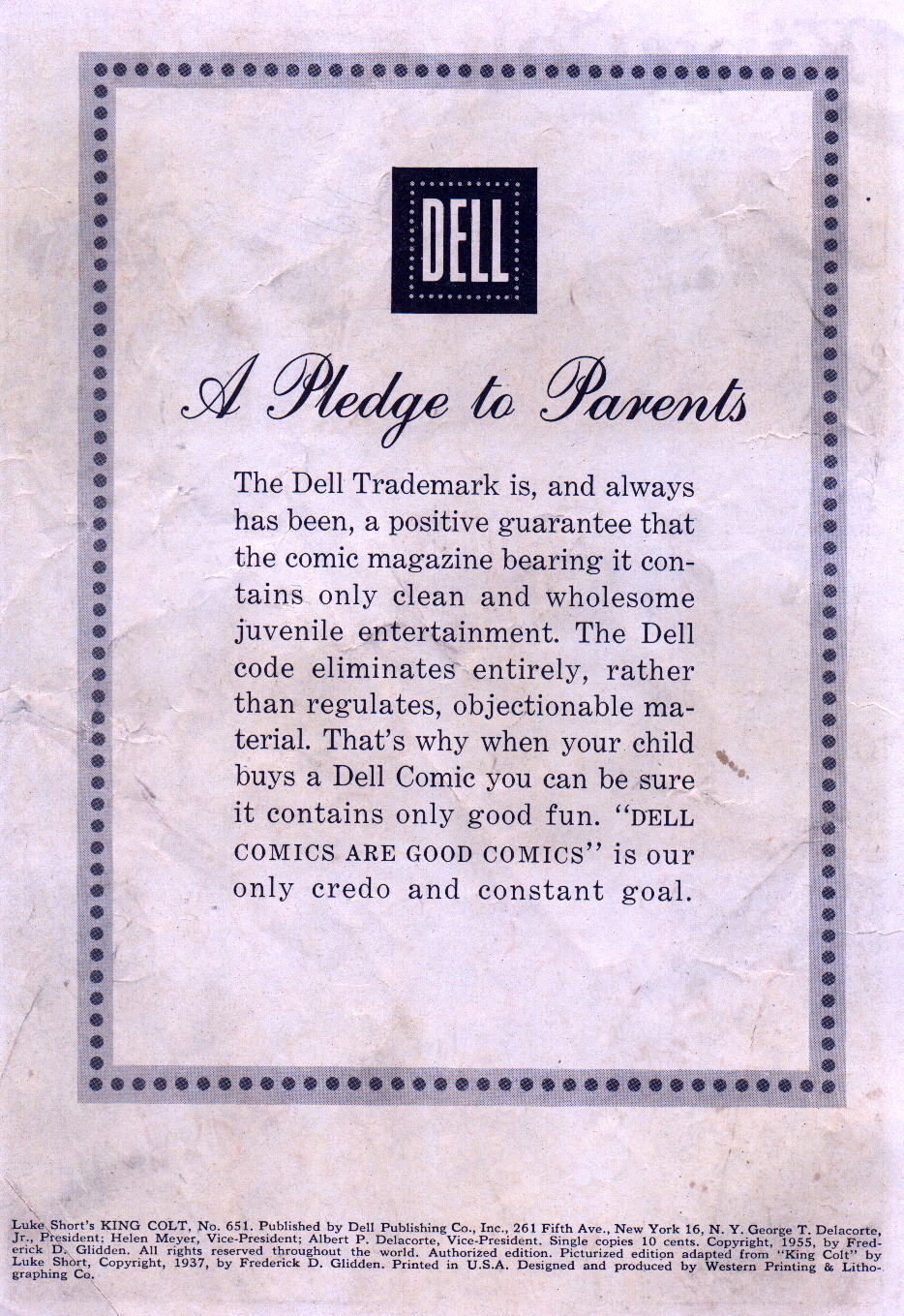 Read online Four Color Comics comic -  Issue #651 - 2