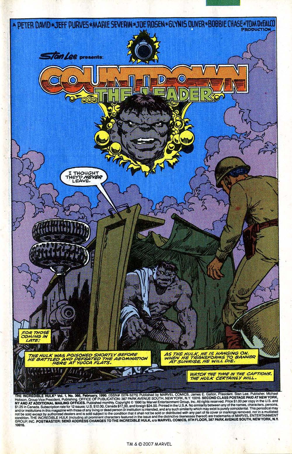 Read online The Incredible Hulk (1968) comic -  Issue #366 - 5
