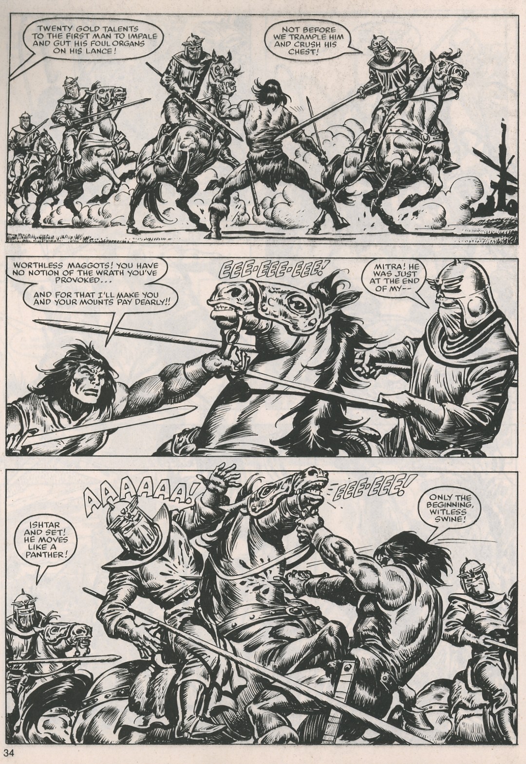 Read online The Savage Sword Of Conan comic -  Issue #116 - 34