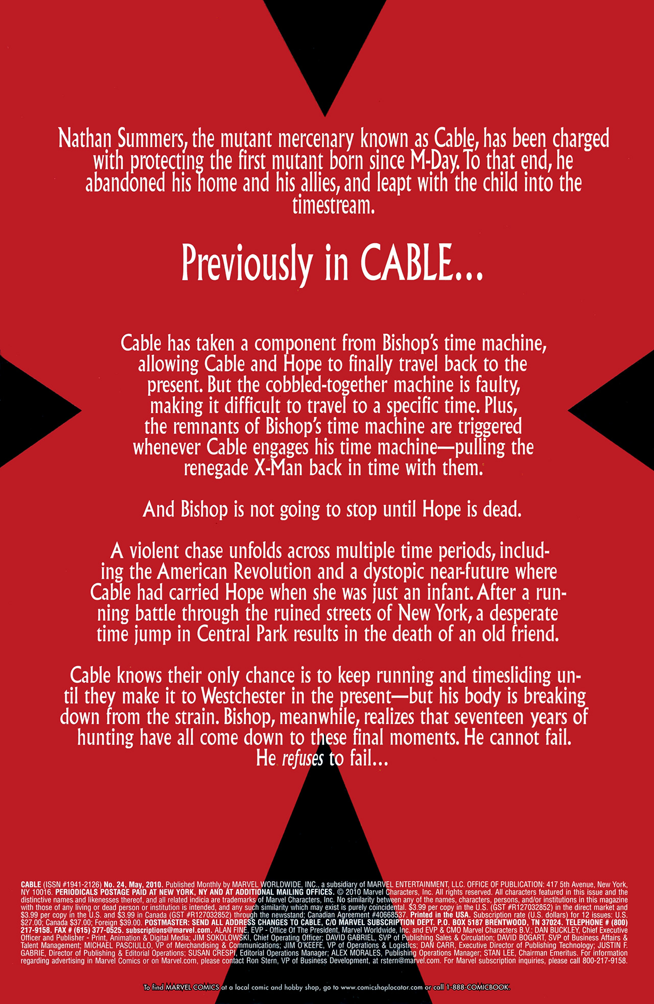 Read online Cable (2008) comic -  Issue #24 - 2