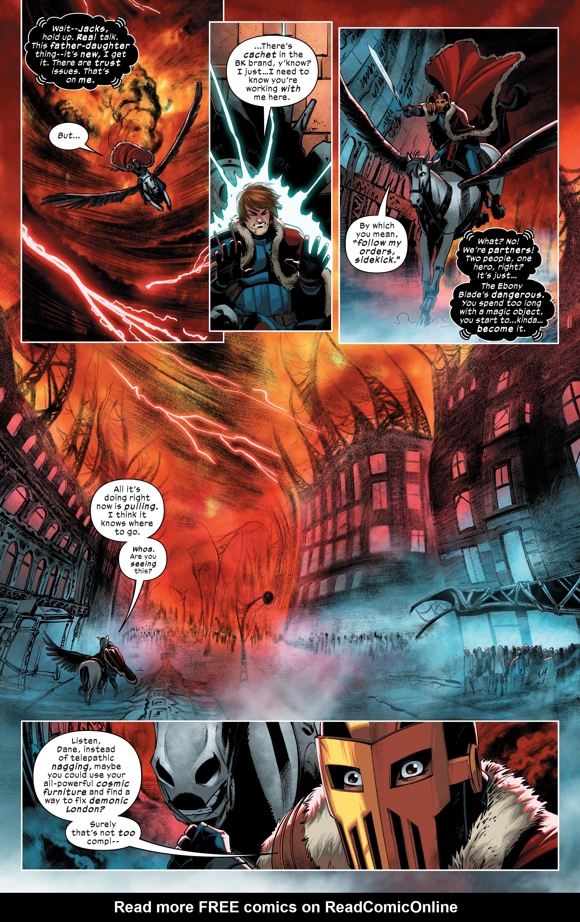 Read online Death of Doctor Strange: One-Shots comic -  Issue # X-Men - Black Knight - 9