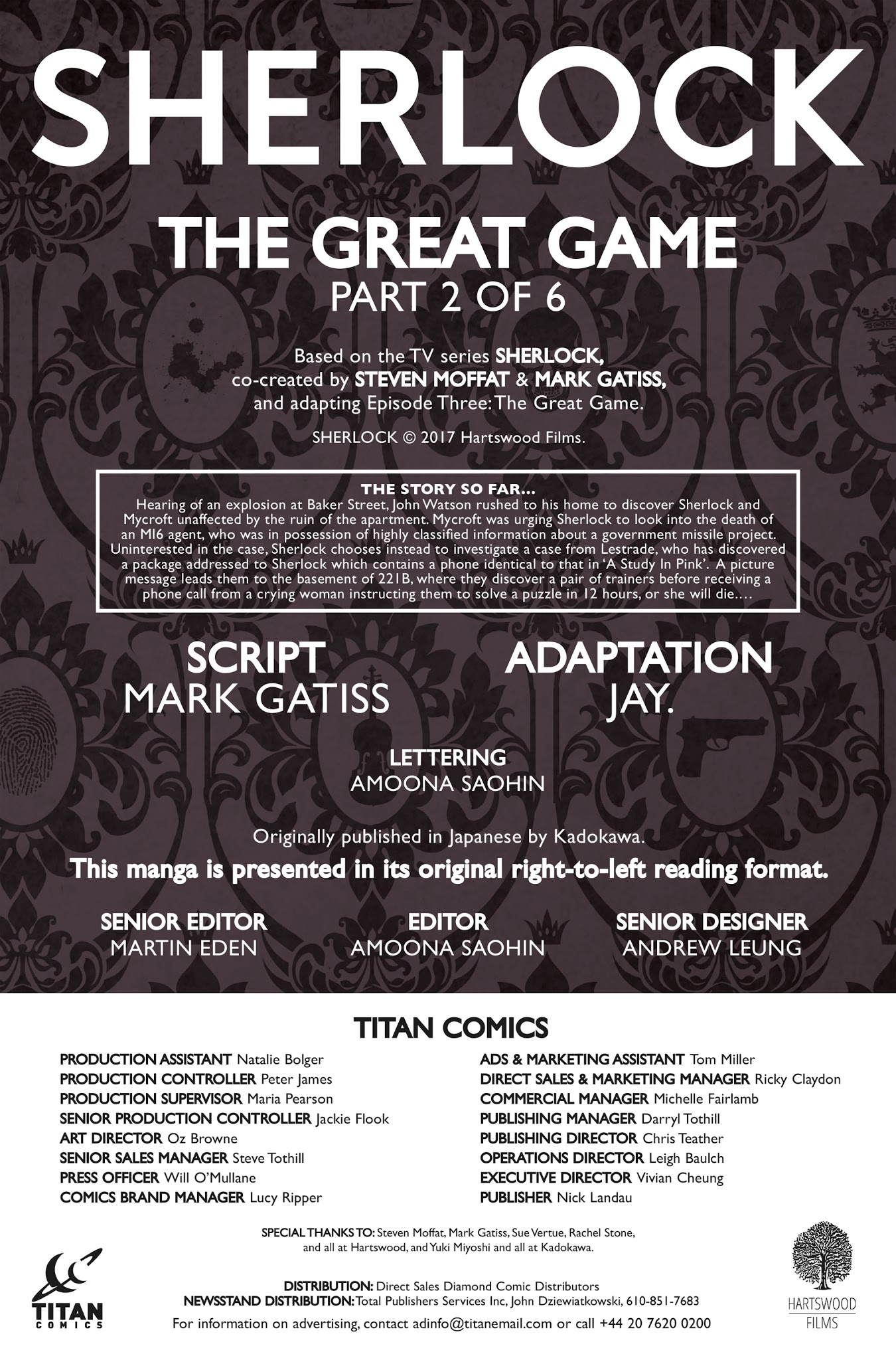 Read online Sherlock: The Great Game comic -  Issue #2 - 4