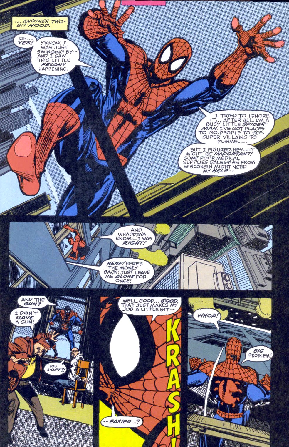 Read online Spider-Man (1990) comic -  Issue #38 - Light The Night Part 1 of 3 - 8