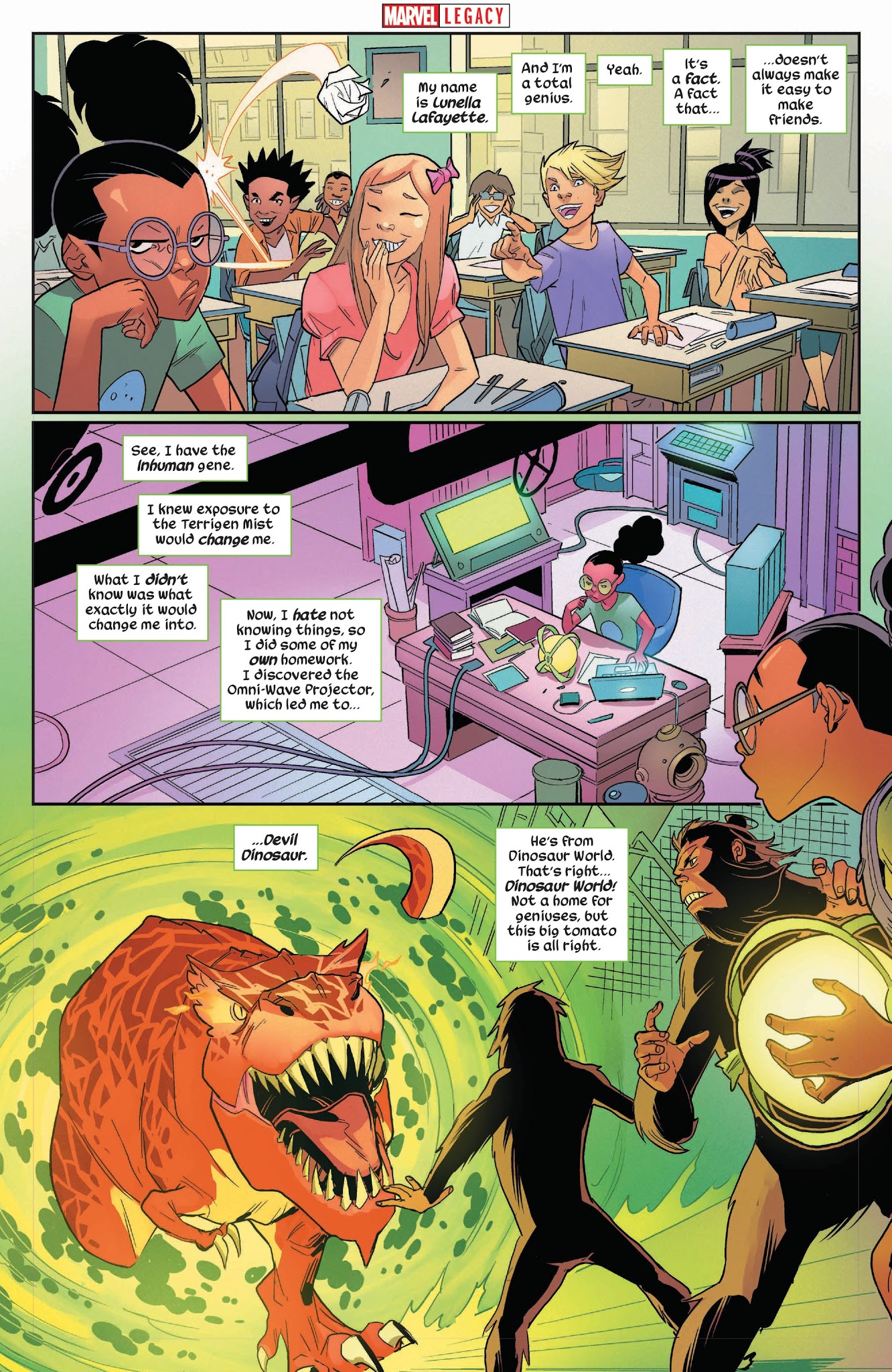 Read online Moon Girl And Devil Dinosaur comic -  Issue # _Marvel Legacy Primer Pages - 2