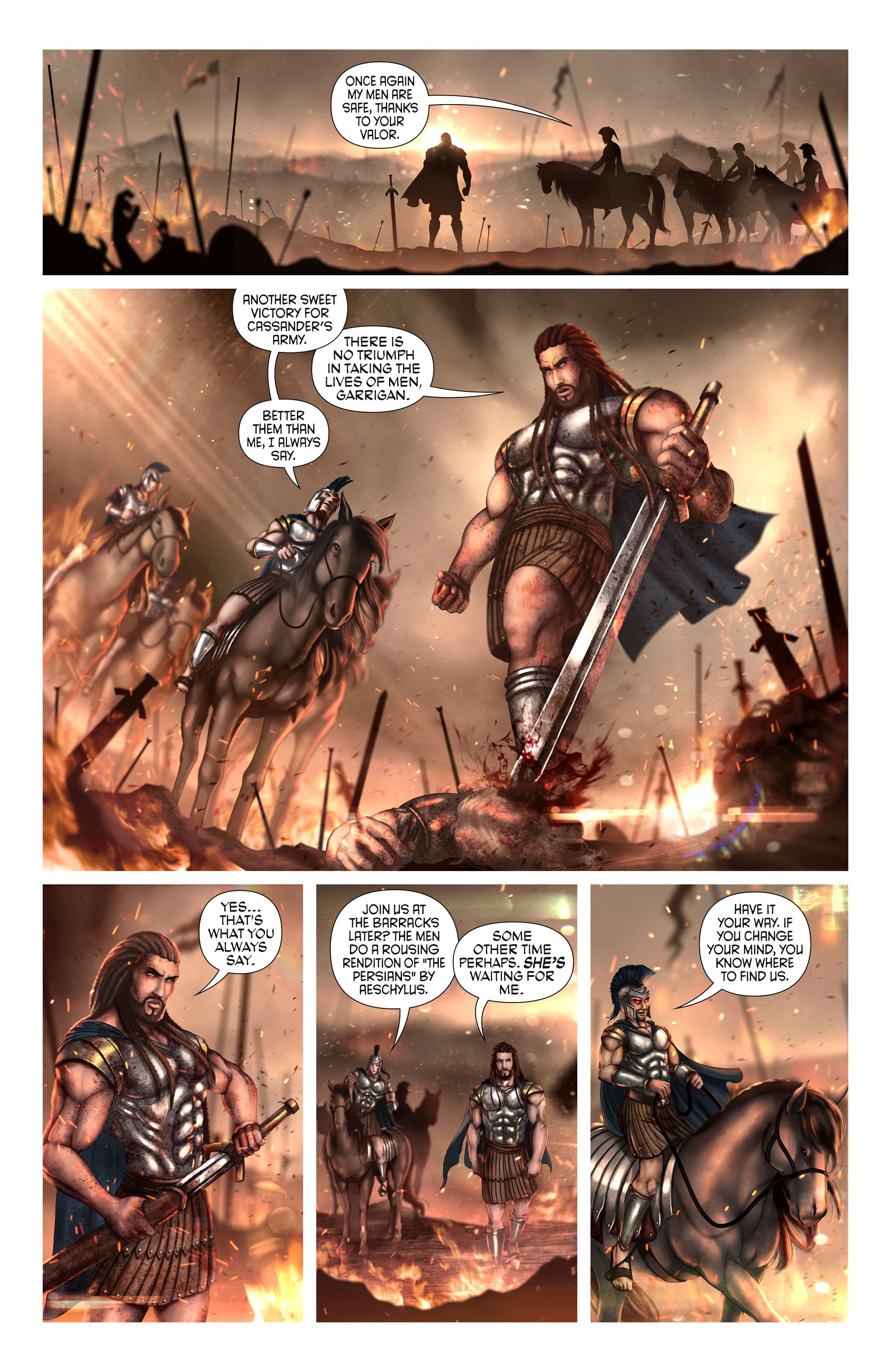 Read online Knights of the Golden Sun comic -  Issue #3 - 4