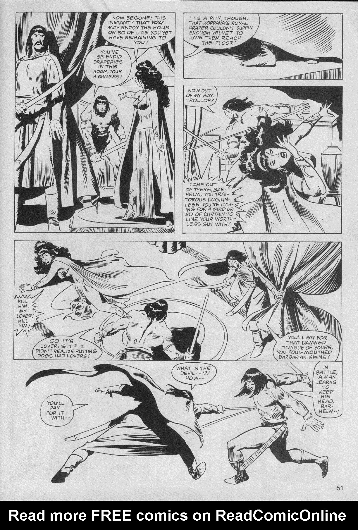 Read online The Savage Sword Of Conan comic -  Issue #61 - 51