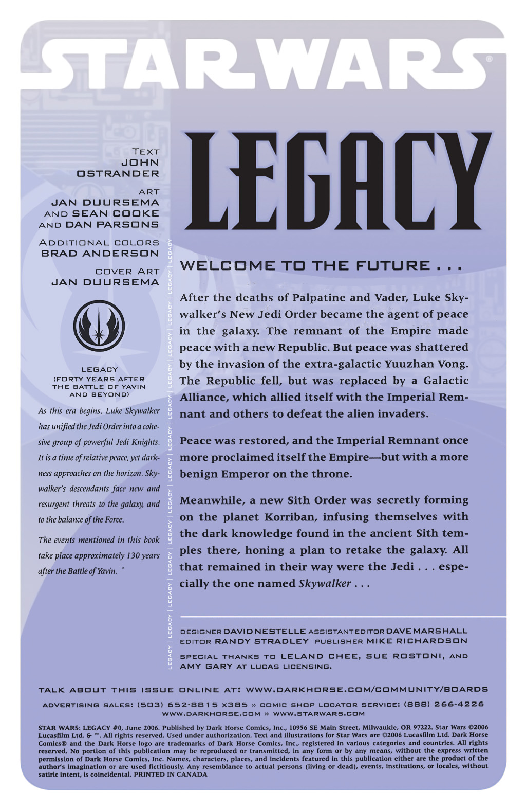 Read online Star Wars: Legacy (2006) comic -  Issue #0 - 2