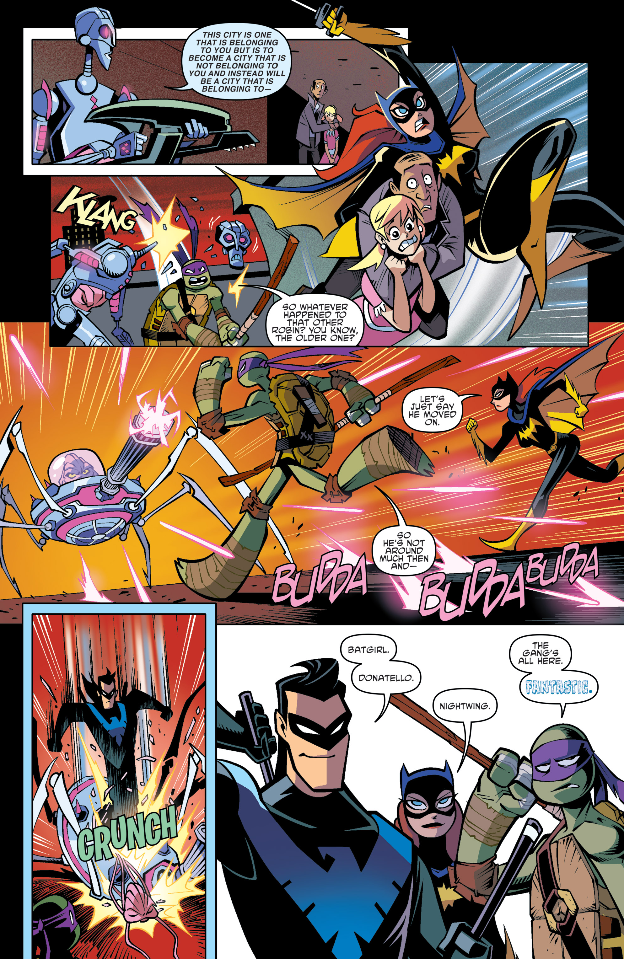 Read online Batman/Teenage Mutant Ninja Turtles Adventure comic -  Issue #6 - 14