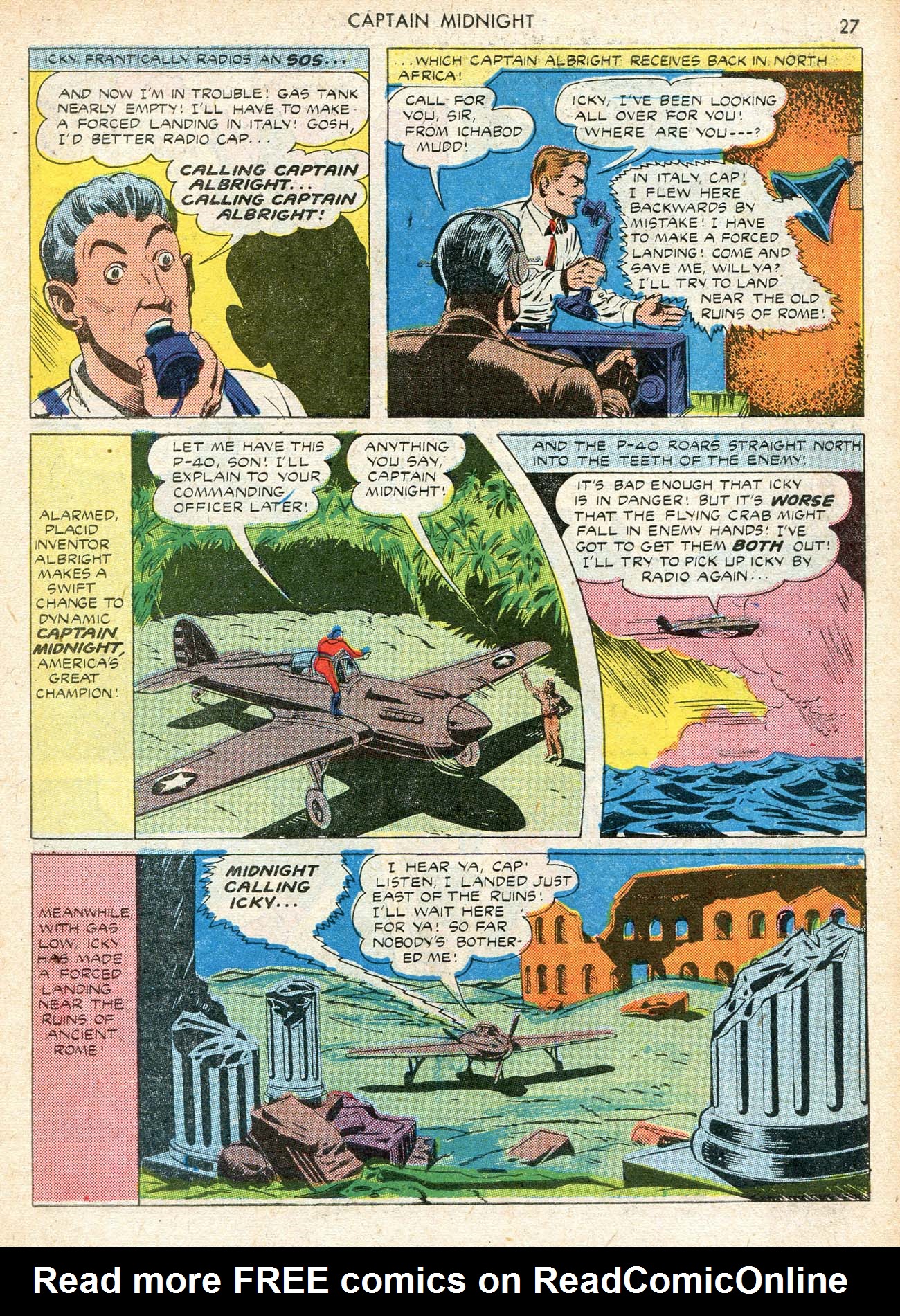 Read online Captain Midnight (1942) comic -  Issue #12 - 27