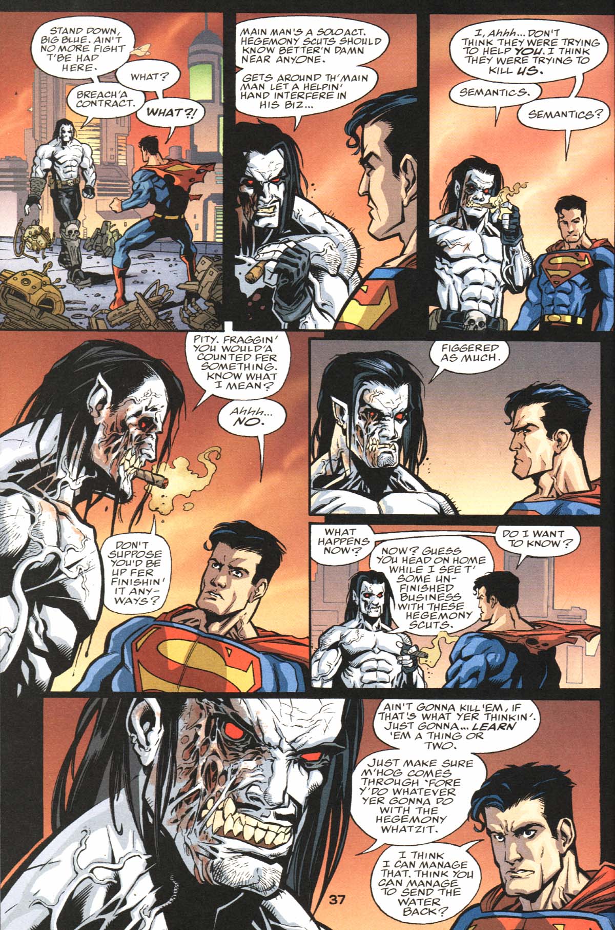 Read online DC First: Superman/Lobo comic -  Issue # Full - 38