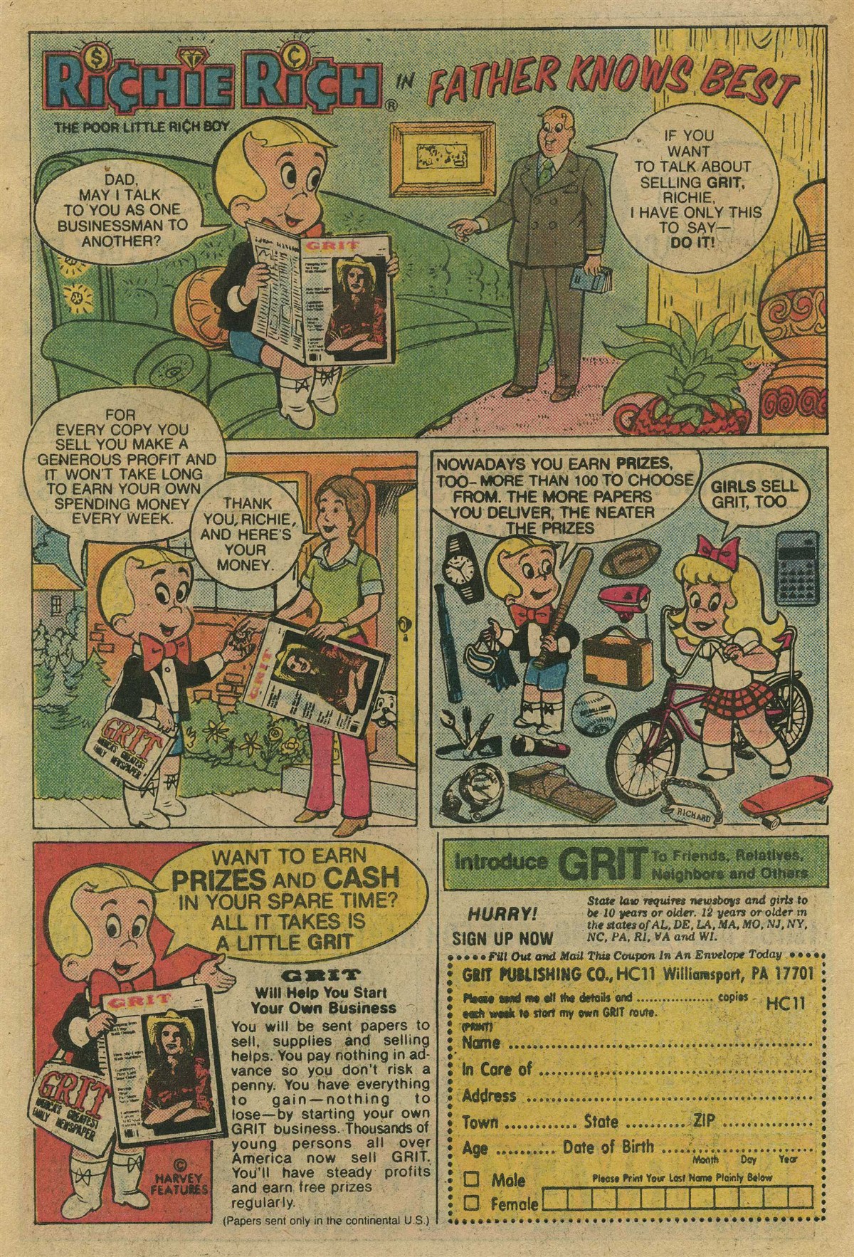 Read online Richie Rich & His Girl Friends comic -  Issue #9 - 3