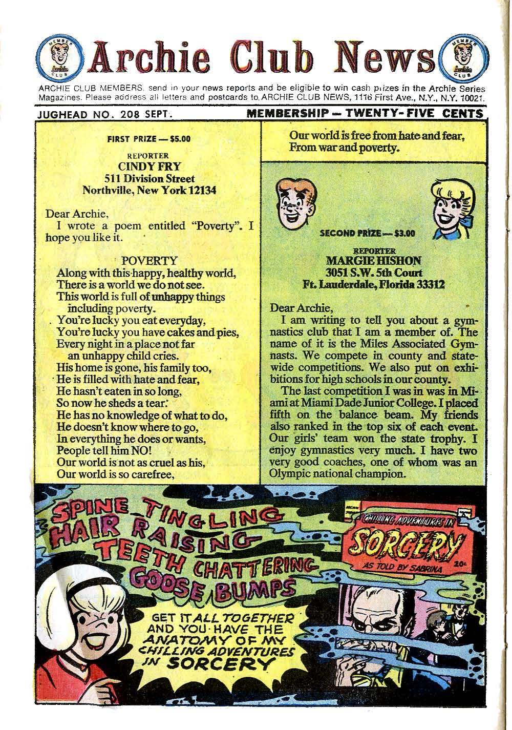 Read online Jughead (1965) comic -  Issue #208 - 22