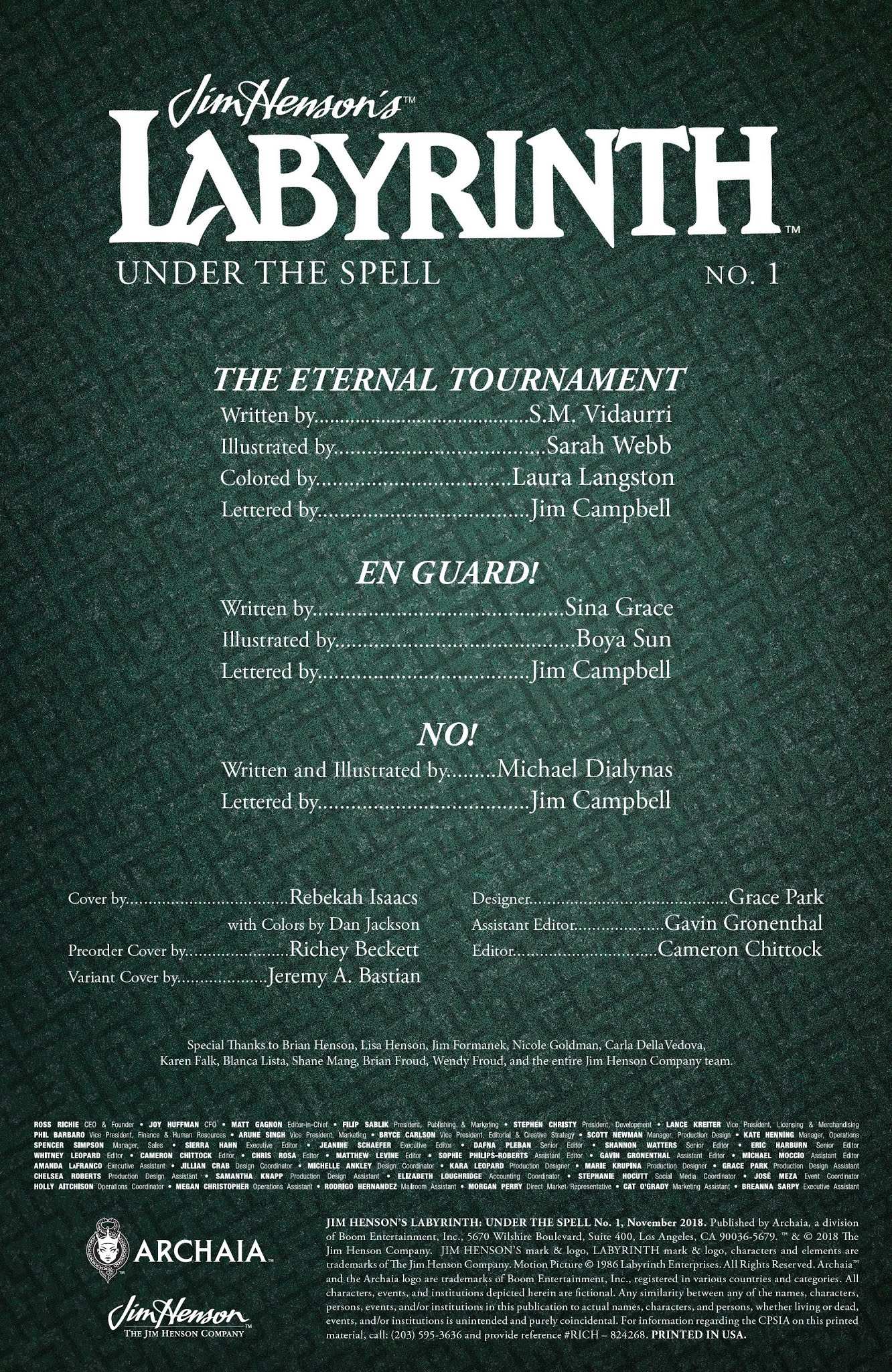 Read online Jim Henson's Labyrinth: Under the Spell comic -  Issue # Full - 2