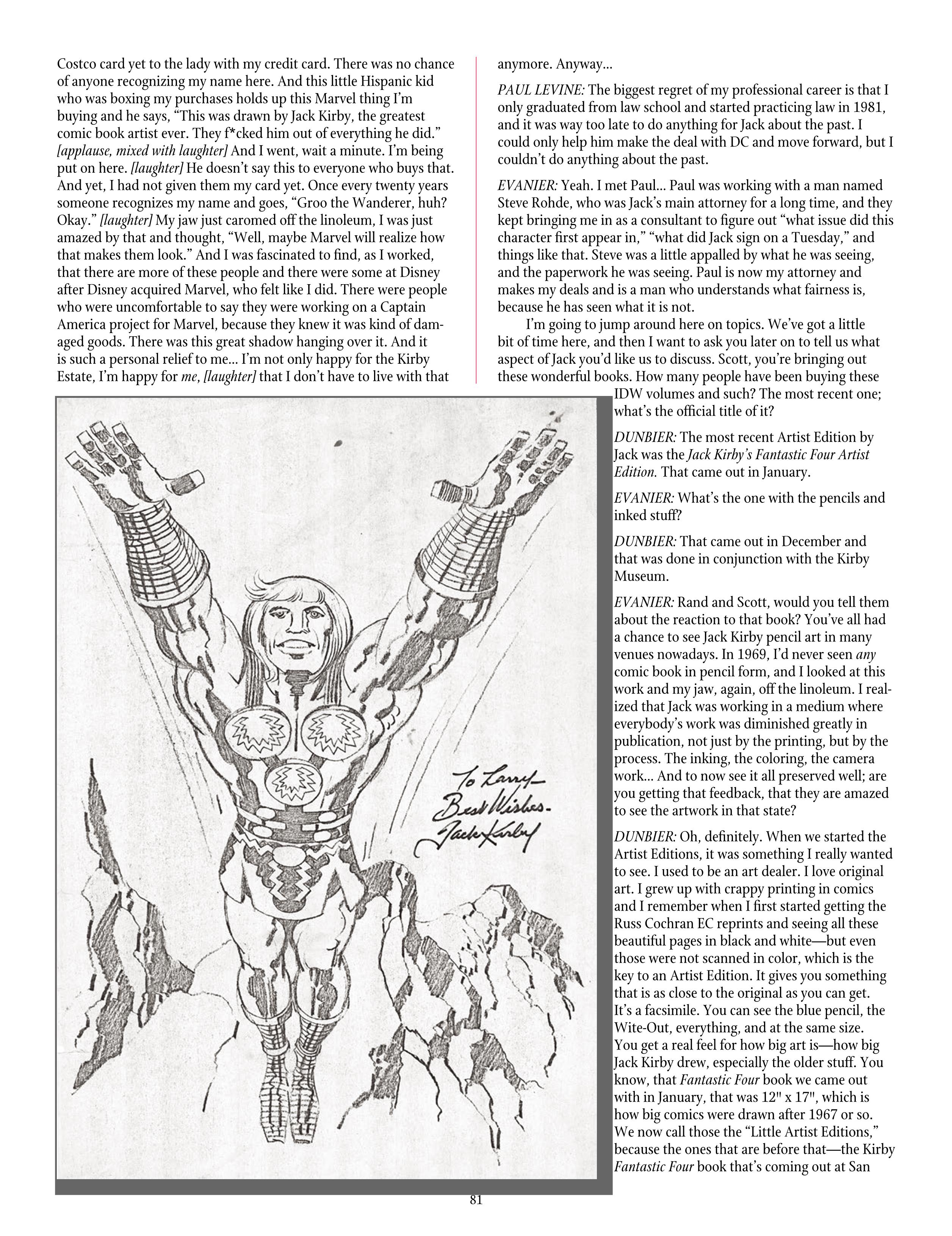 Read online The Jack Kirby Collector comic -  Issue #72 - 83