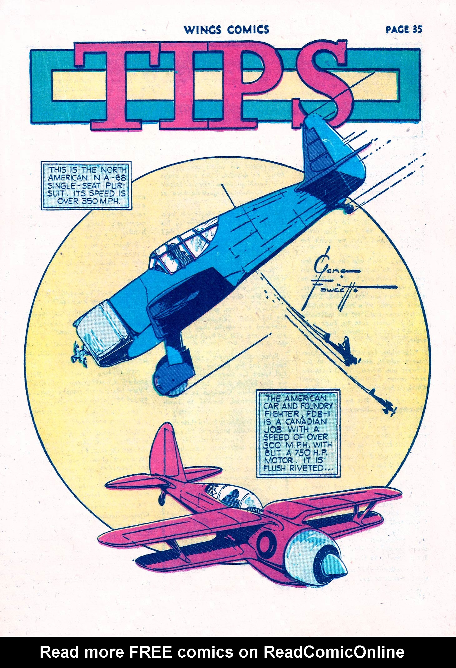 Read online Wings Comics comic -  Issue #9 - 37