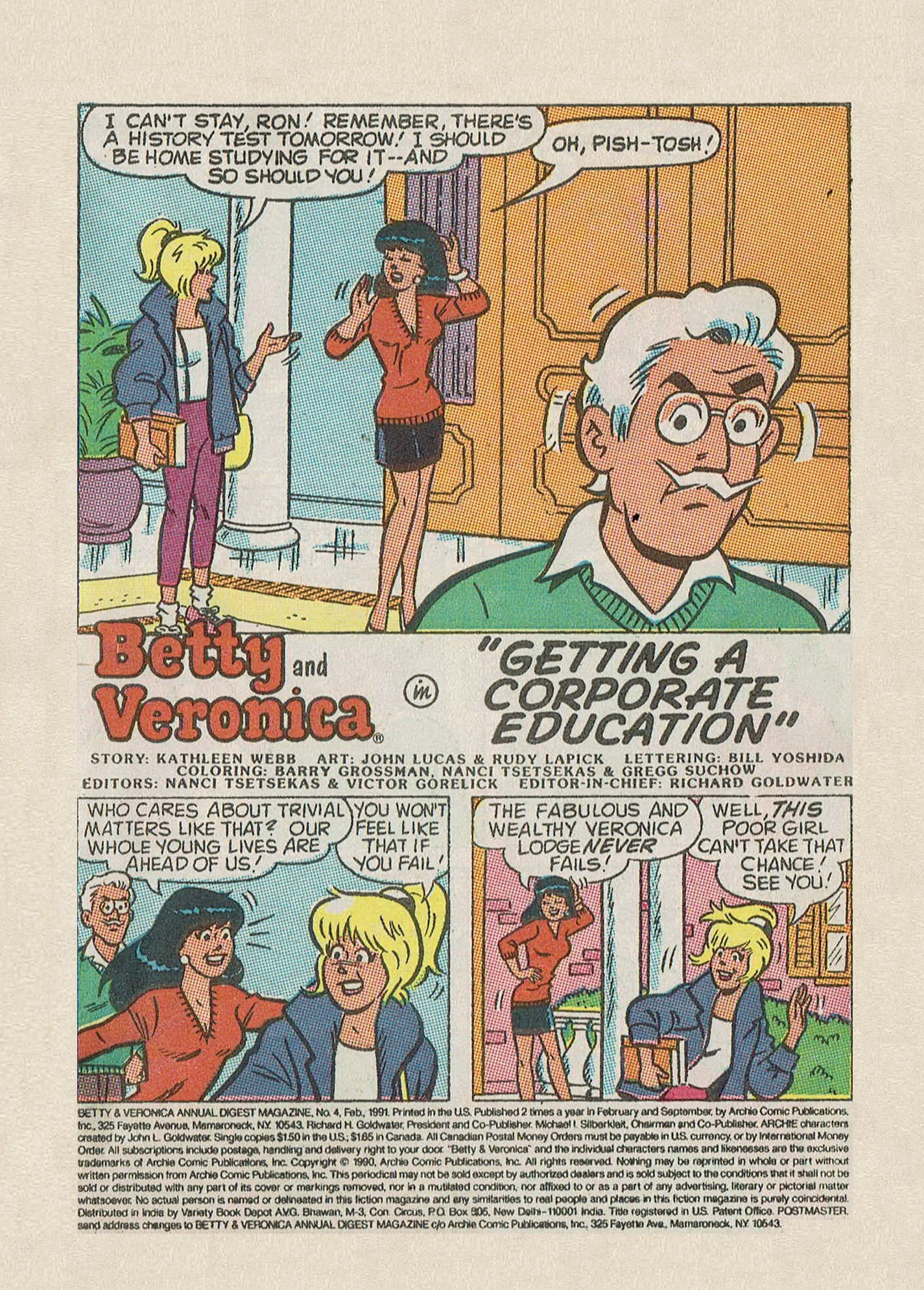 Read online Betty and Veronica Annual Digest Magazine comic -  Issue #4 - 3