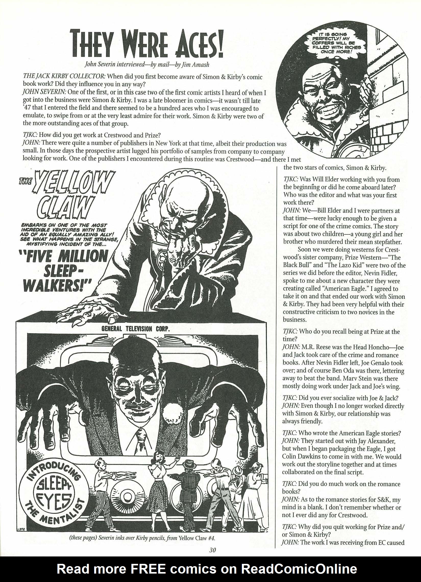Read online The Jack Kirby Collector comic -  Issue #25 - 30