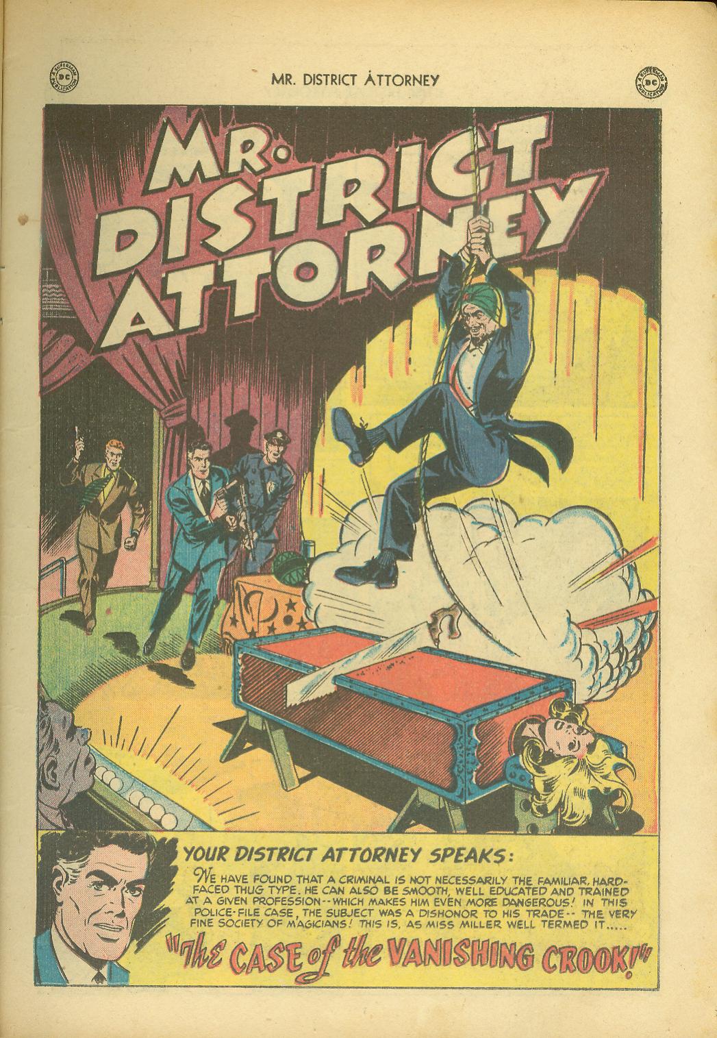Read online Mr. District Attorney comic -  Issue #7 - 15