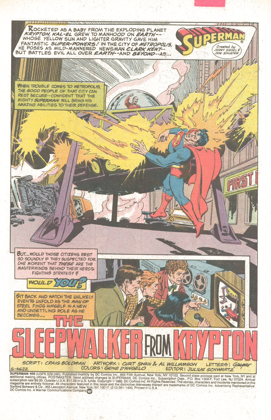 Read online Superman (1939) comic -  Issue #409 - 3