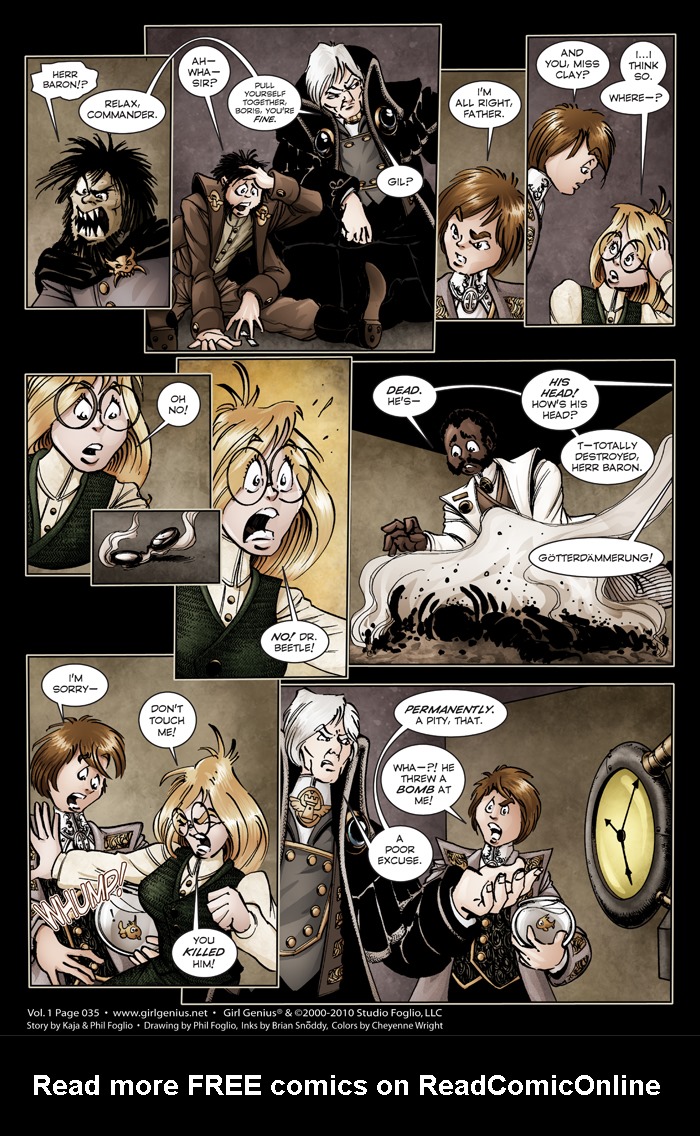 Read online Girl Genius (2002) comic -  Issue #1 - 35