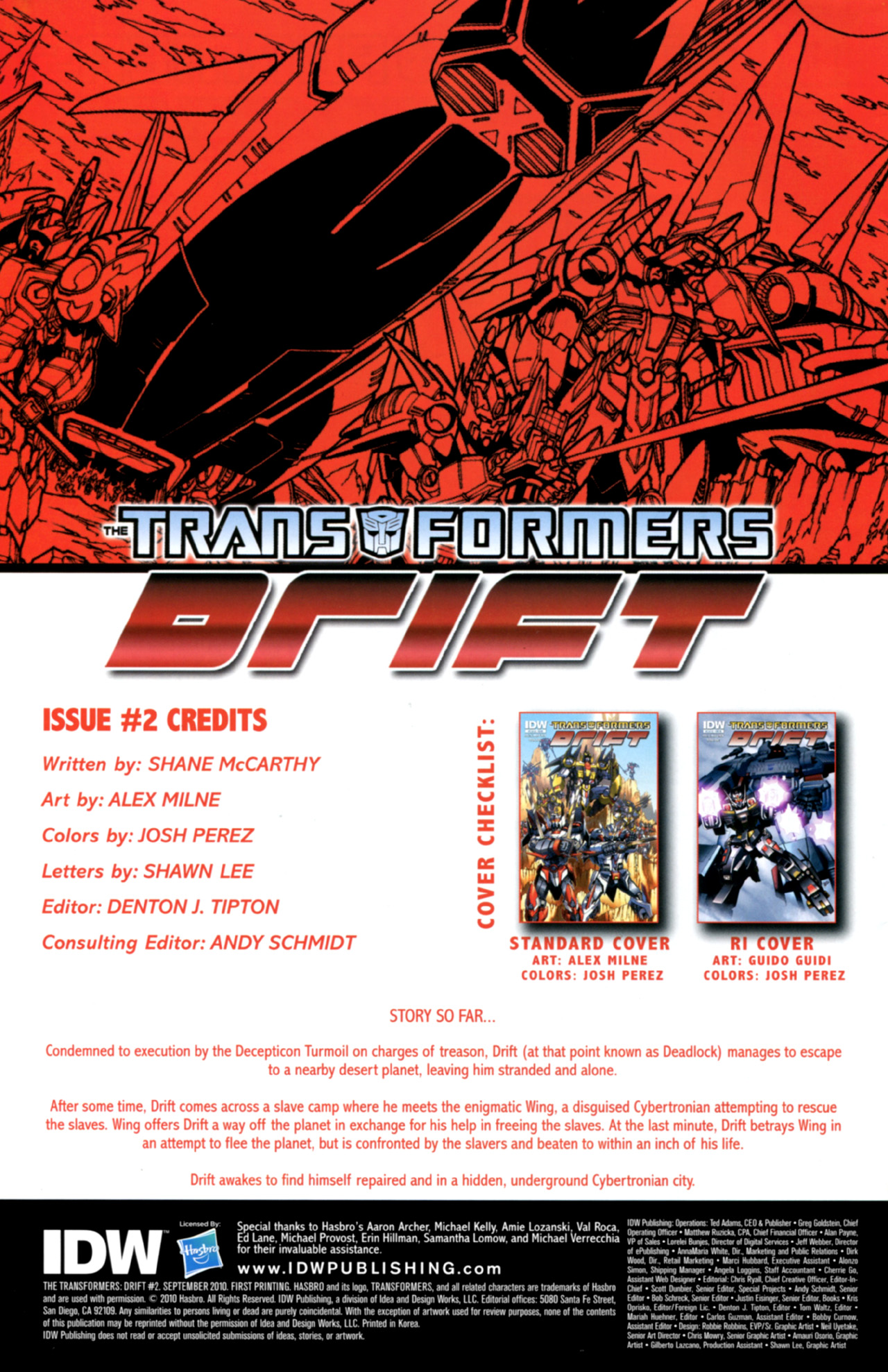 Read online The Transformers: Drift comic -  Issue #2 - 2