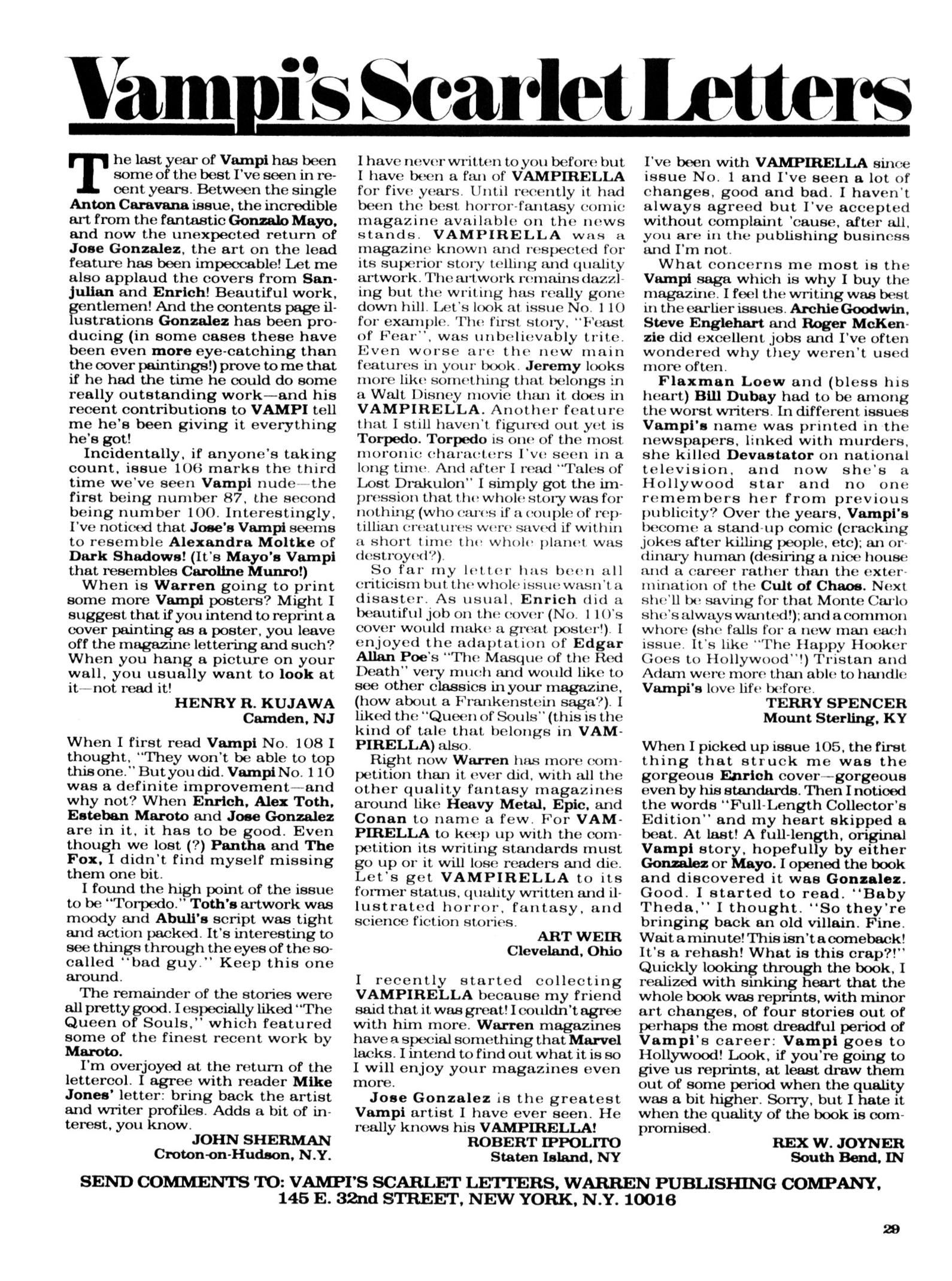 Read online Vampirella (1969) comic -  Issue #112 - 29