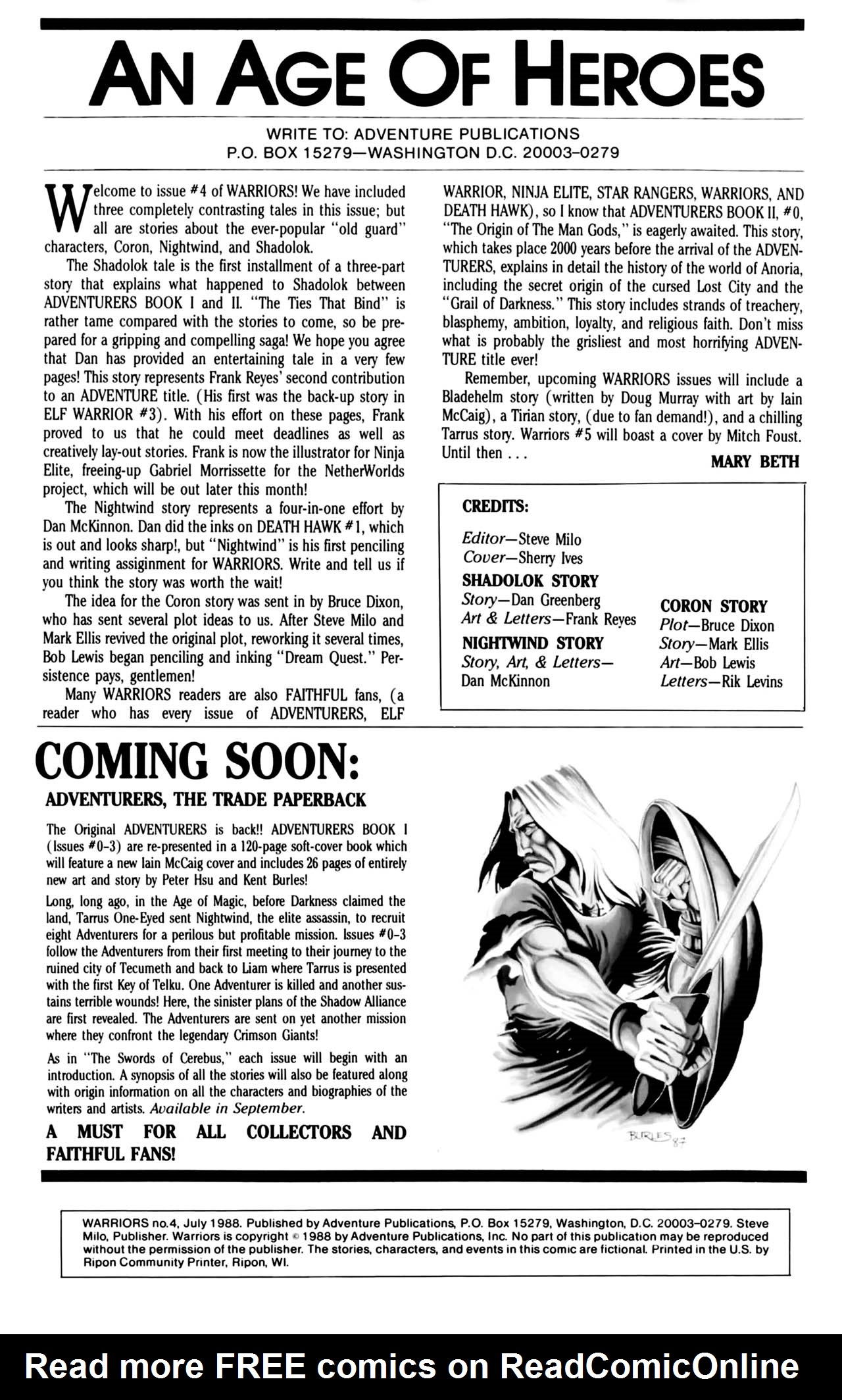 Read online Warriors comic -  Issue #4 - 2