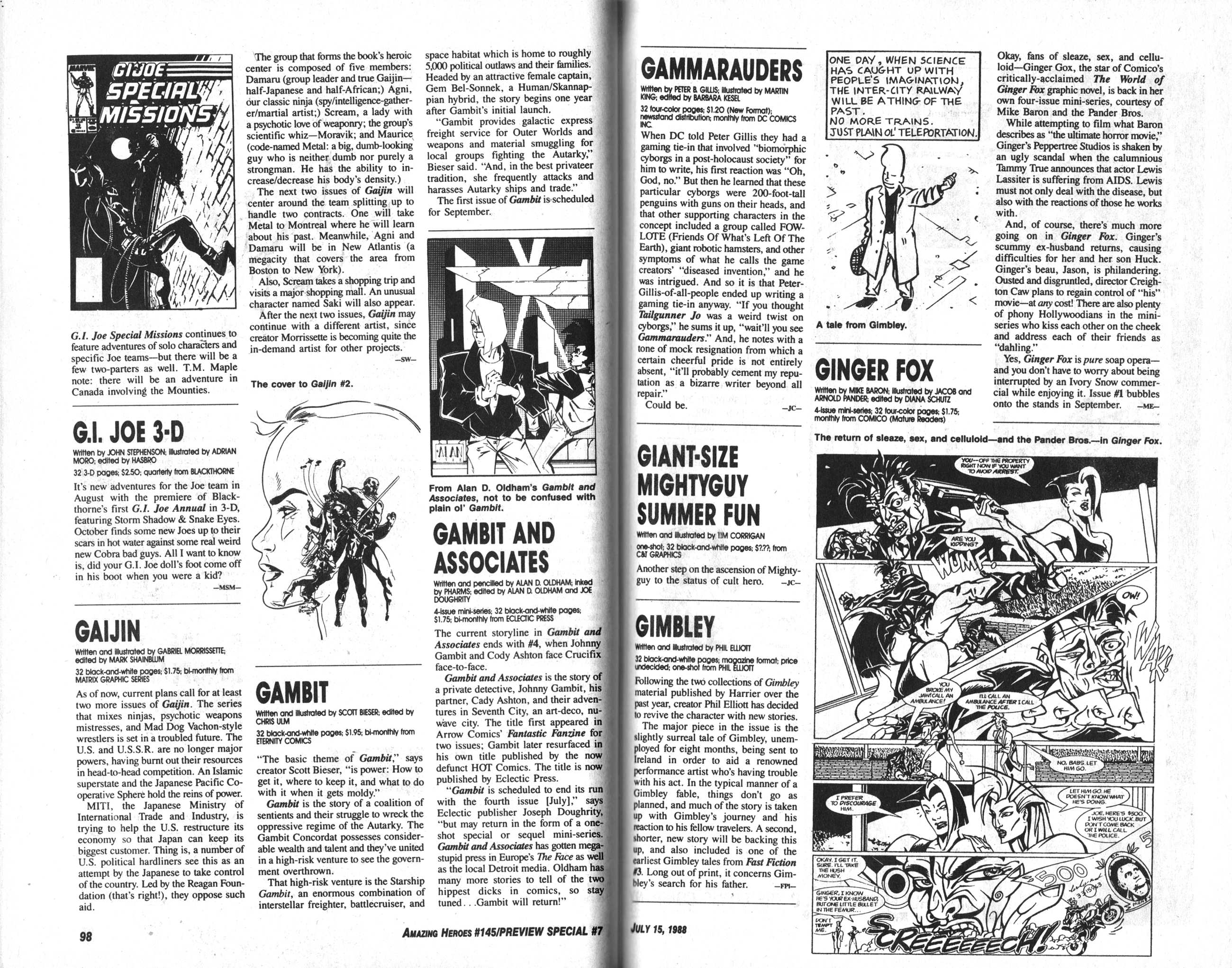 Read online Amazing Heroes comic -  Issue #145 - 51