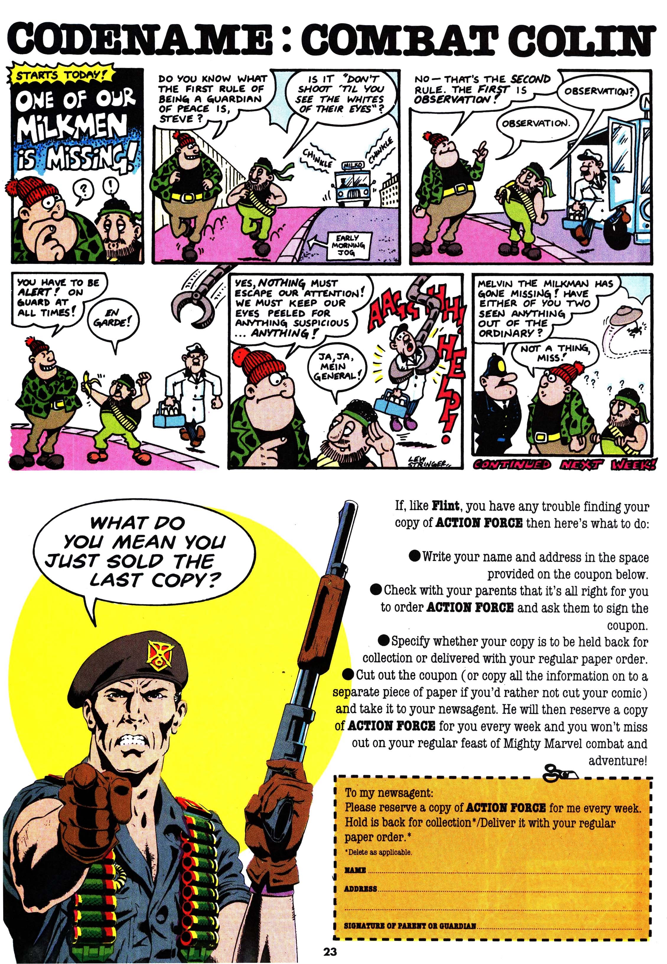 Read online Action Force comic -  Issue #14 - 23