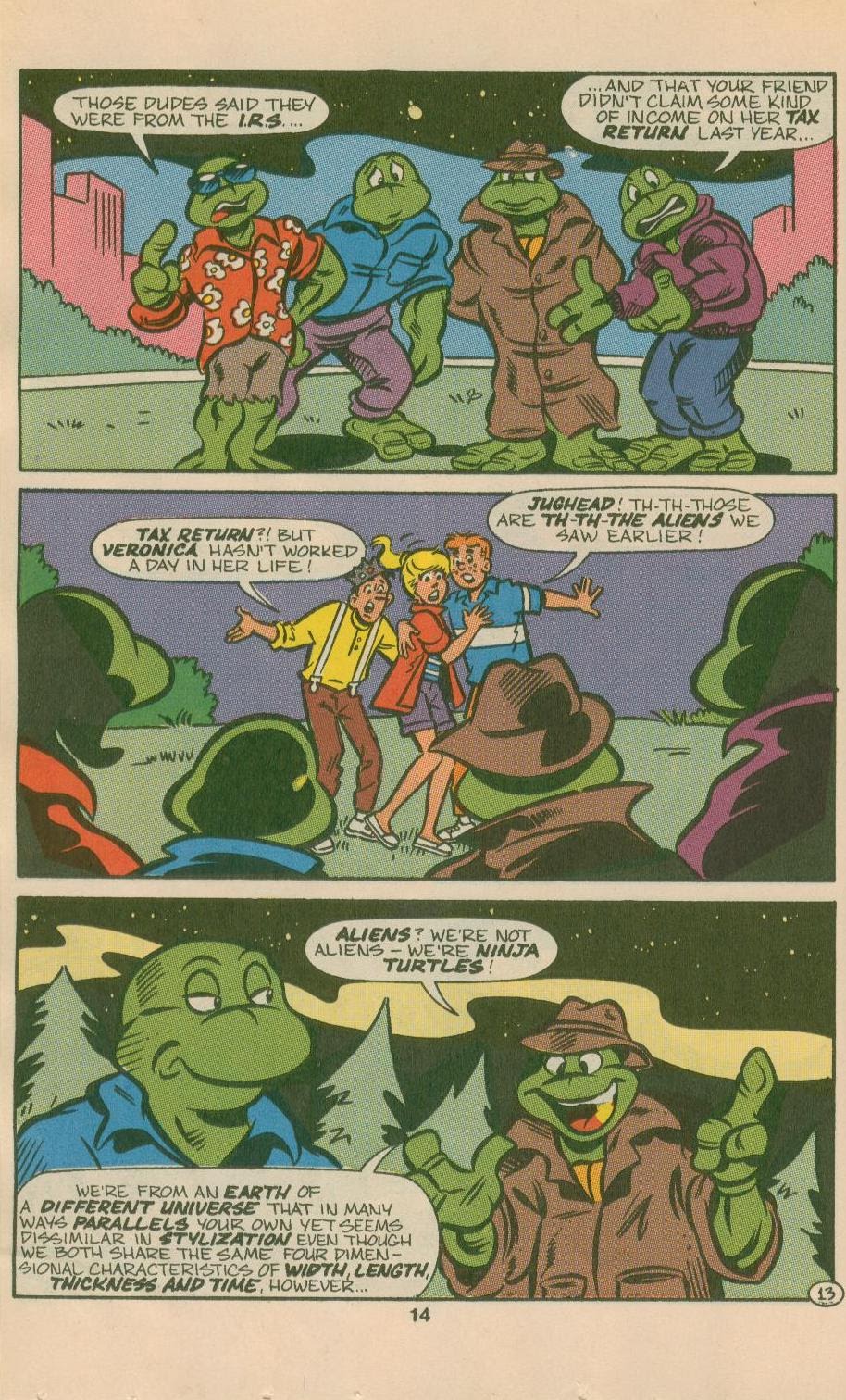 Read online Teenage Mutant Ninja Turtles Meet Archie comic -  Issue # Full - 16