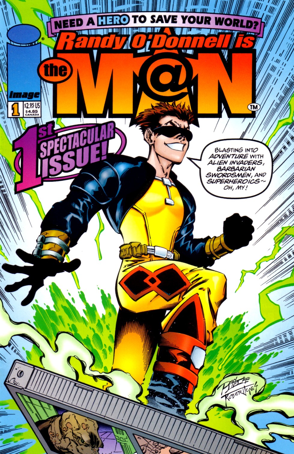 Read online Randy O'Donnell is The M@N comic -  Issue #1 - 1