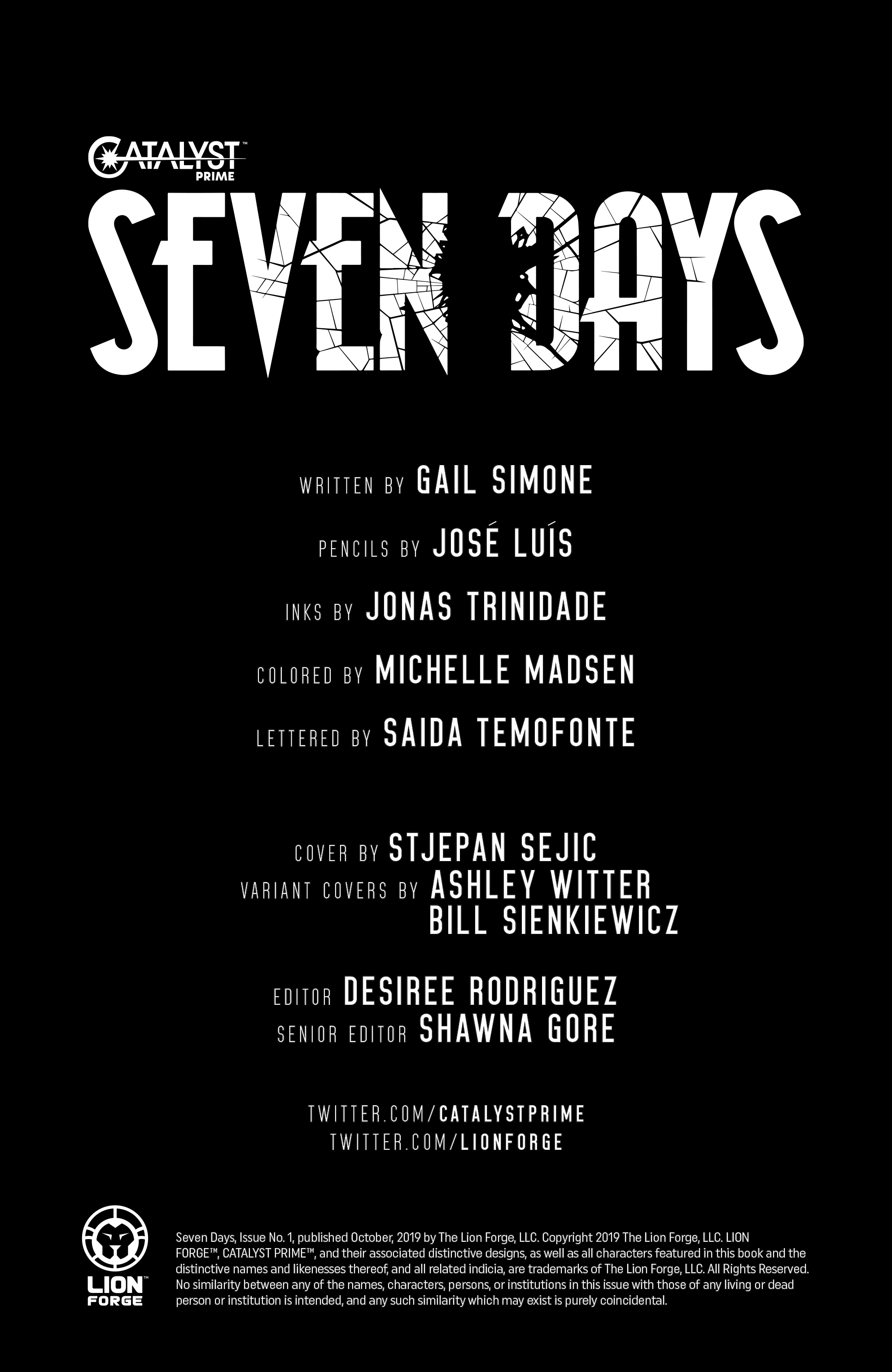 Read online Catalyst Prime: Seven Days comic -  Issue #1 - 2