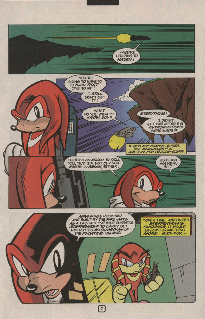 Read online Knuckles the Echidna comic -  Issue #25 - 11