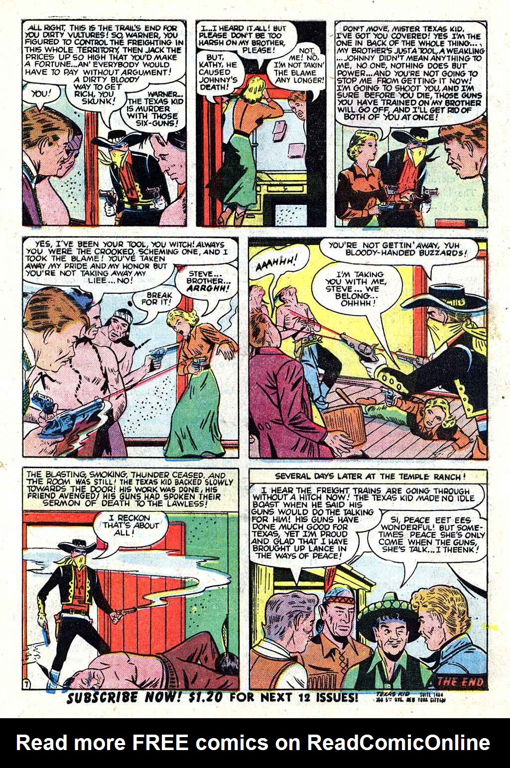 Read online Texas Kid comic -  Issue #6 - 9