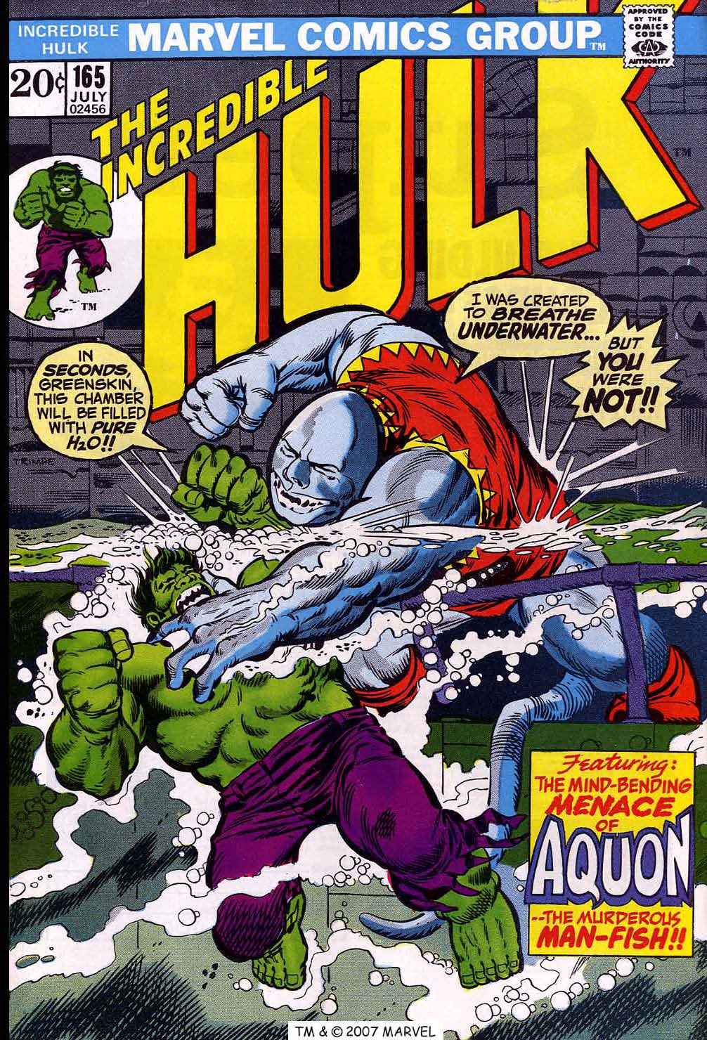 Read online The Incredible Hulk (1968) comic -  Issue #165 - 1