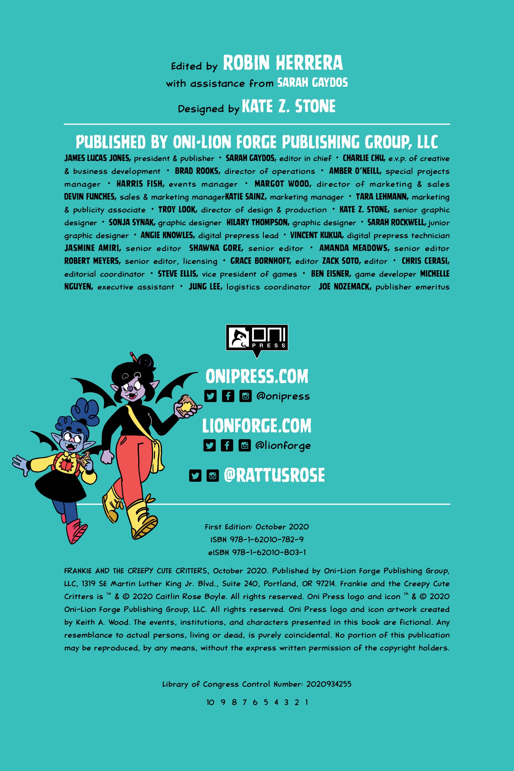 Read online Frankie and the Creepy Cute Critters comic -  Issue # Full - 4