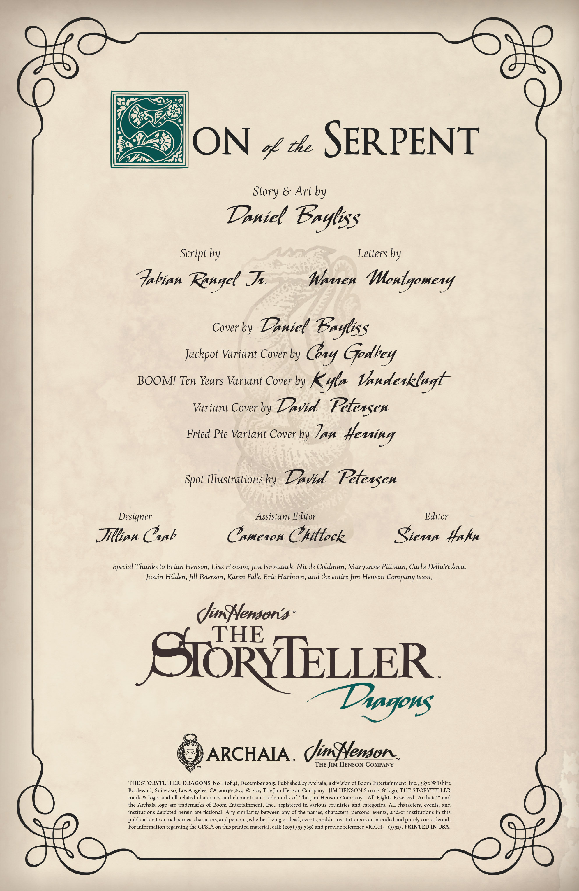 Read online The Storyteller: Dragons comic -  Issue #1 - 2