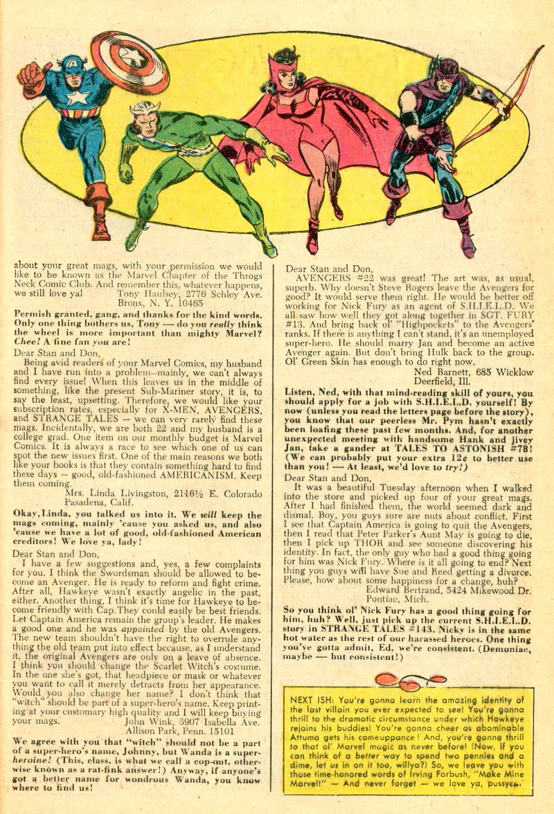 Read online The Avengers (1963) comic -  Issue #26 - 33