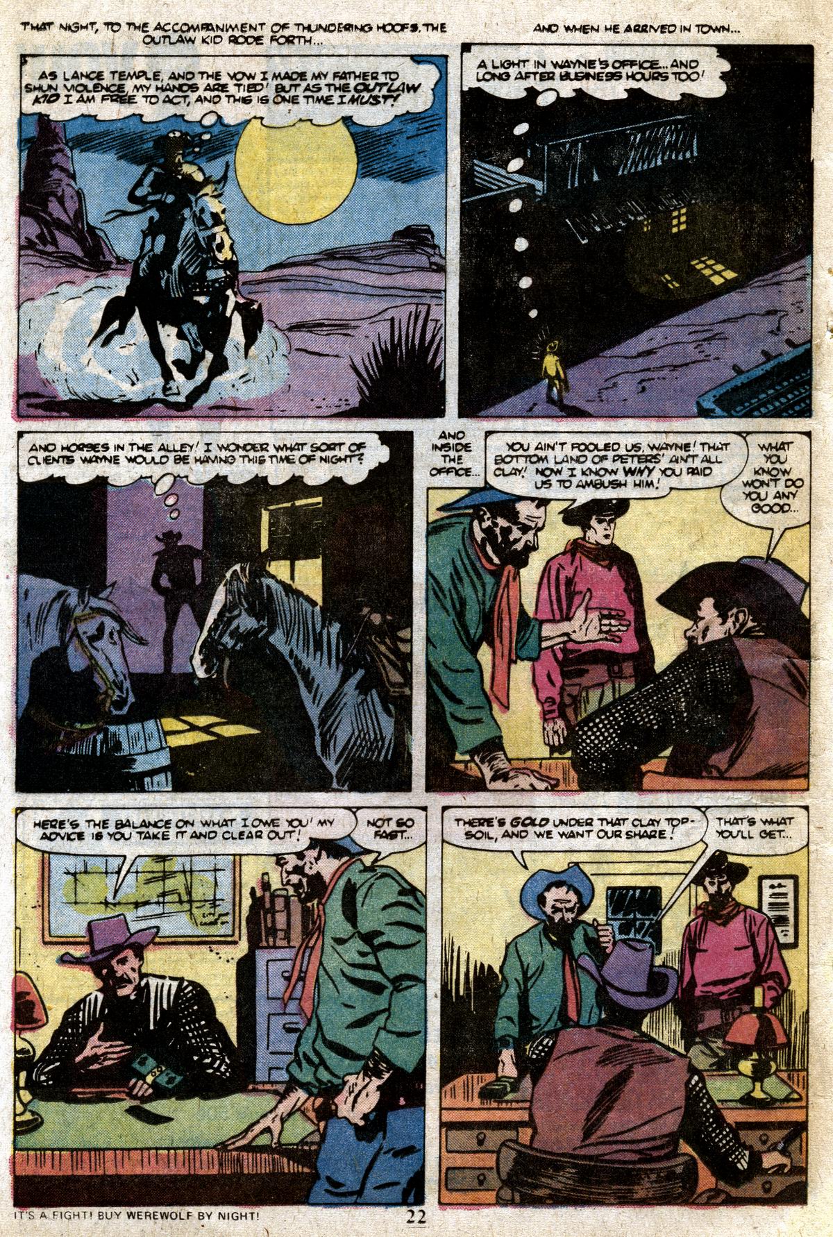 Read online The Outlaw Kid (1970) comic -  Issue #23 - 24
